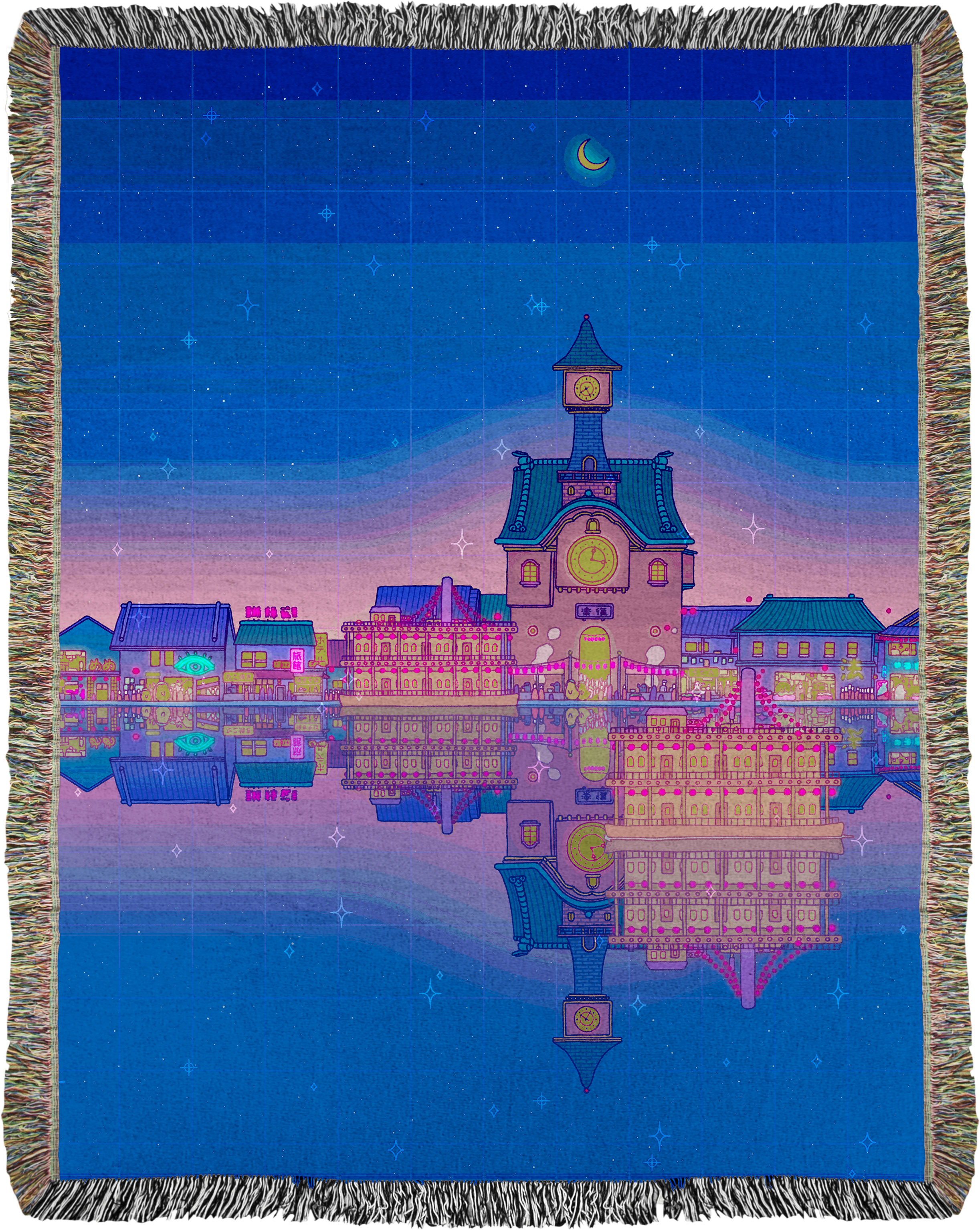 Pleasant Town Woven Blanket