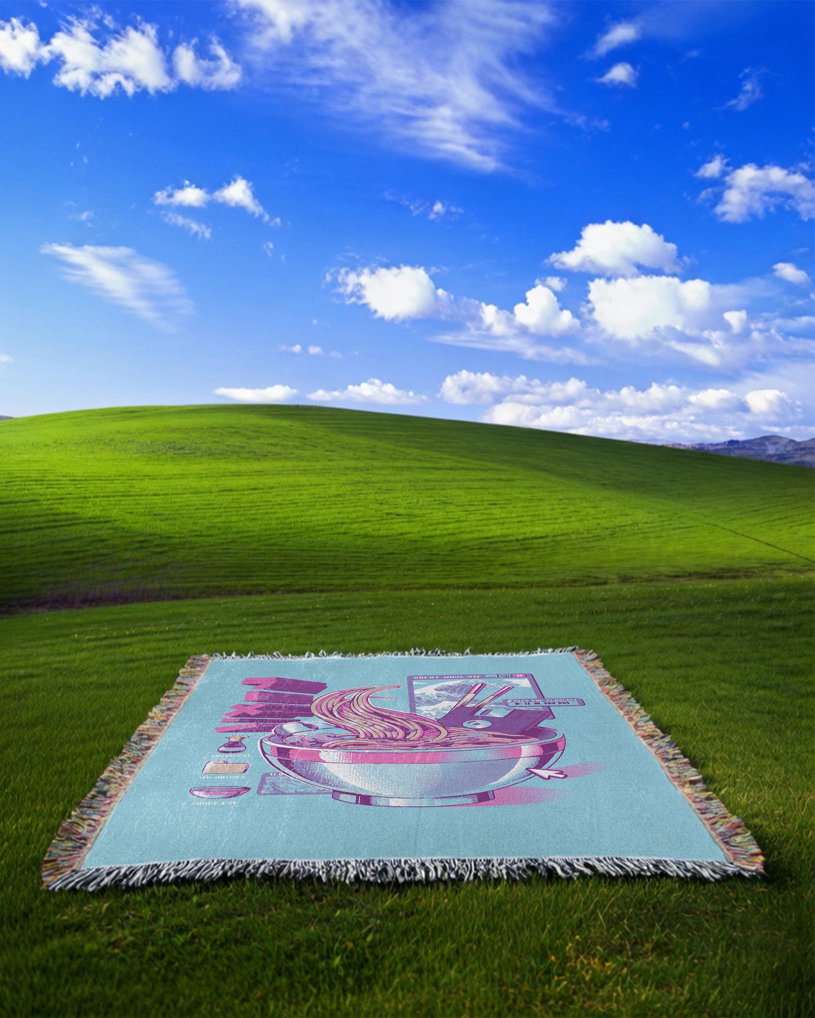 Ramen.Exe Woven Blanket