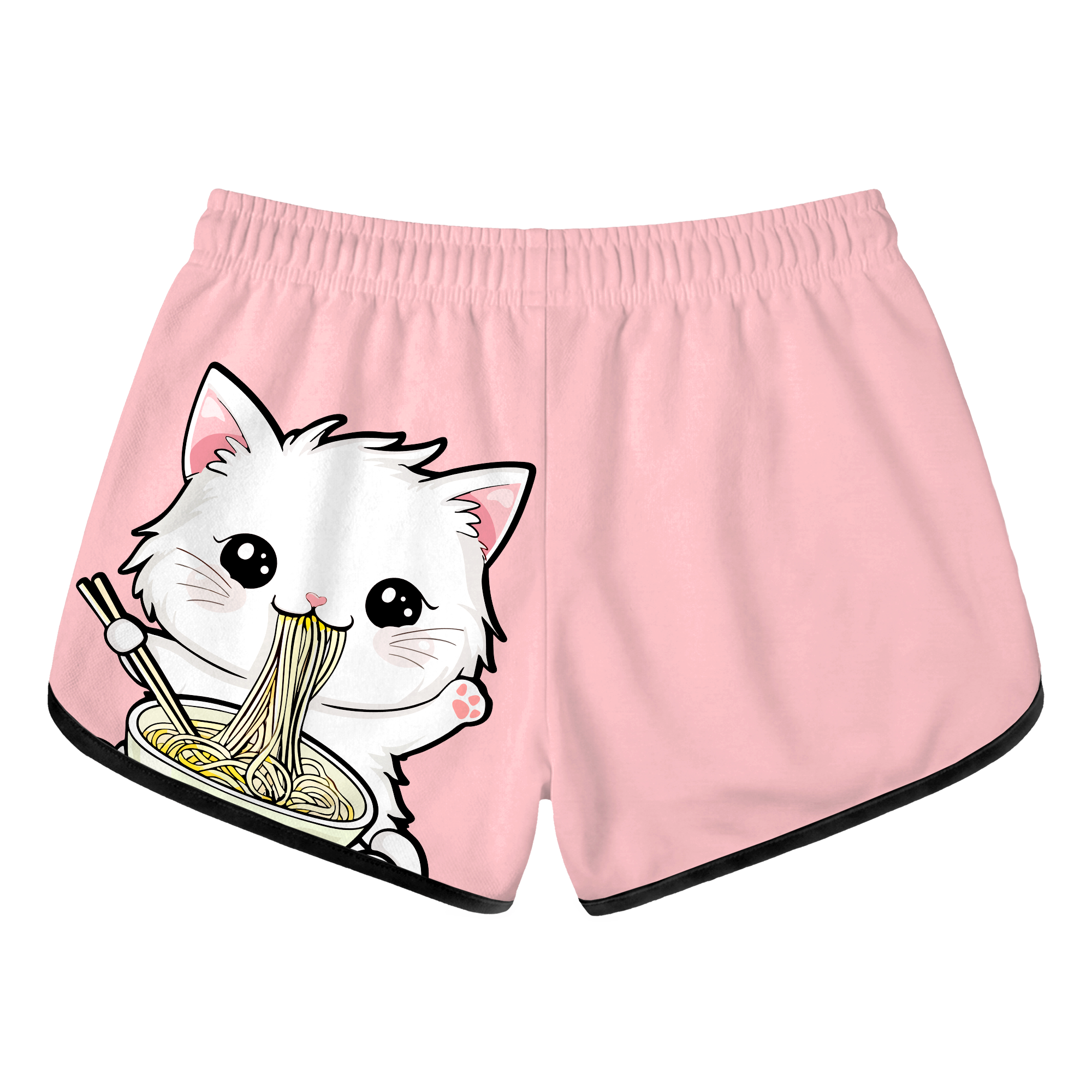 Ramen Neko Retro Shorts