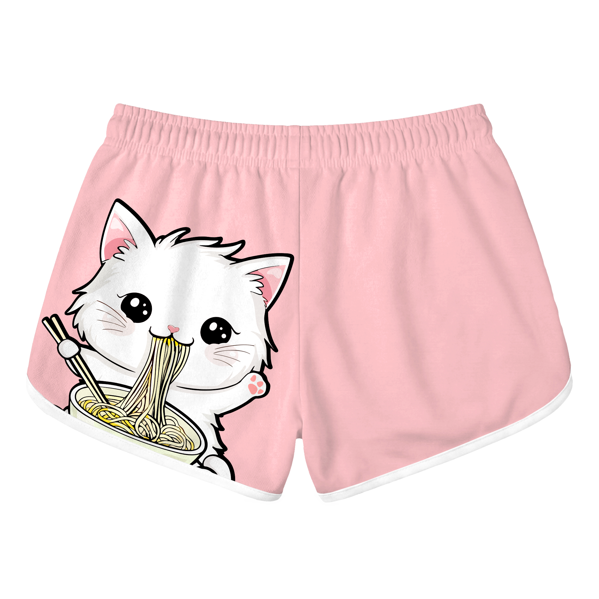 Ramen Neko Retro Shorts