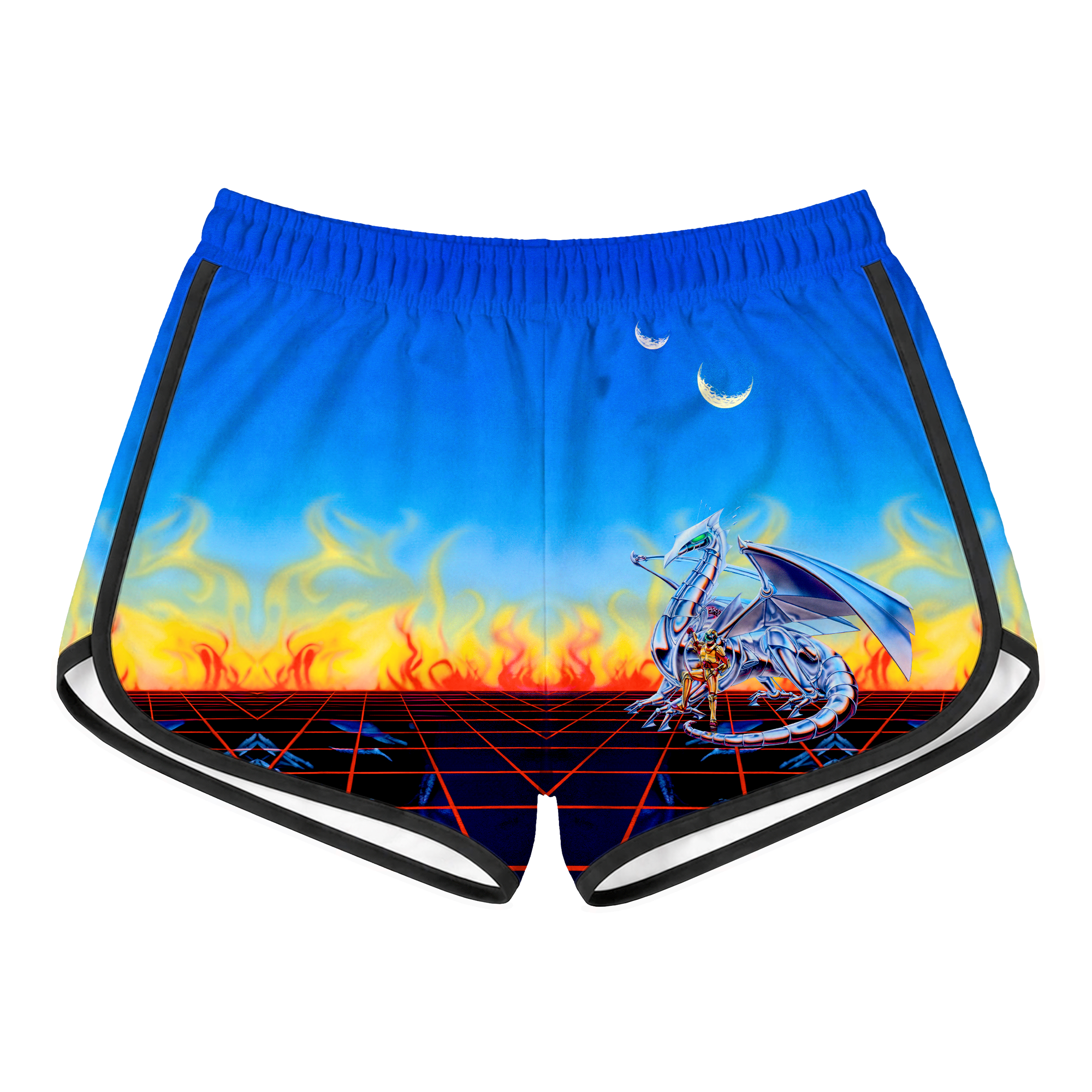 Reflections On The Grid Retro Shorts