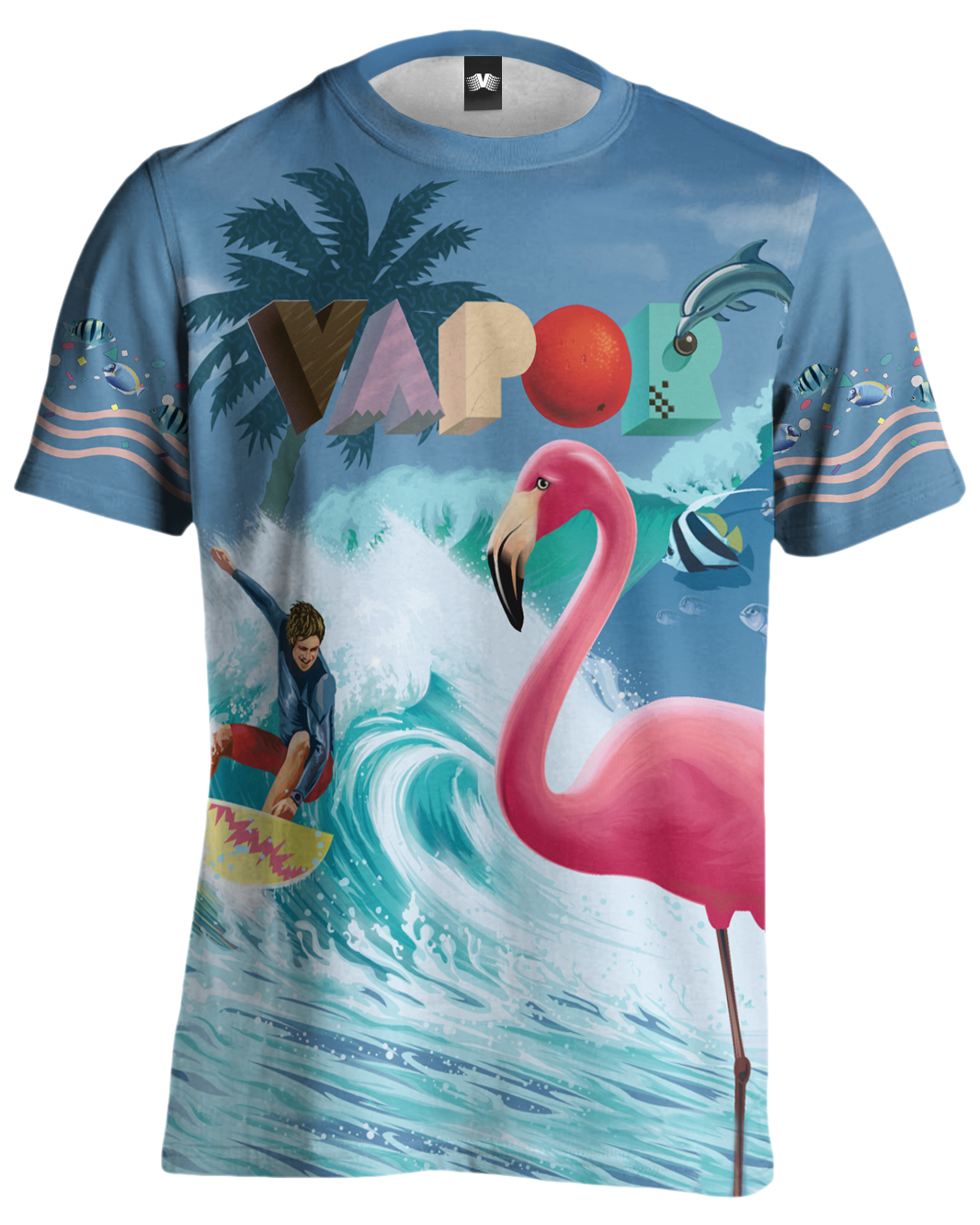 Ride The Wave Tee All Over Print Tee AOP
