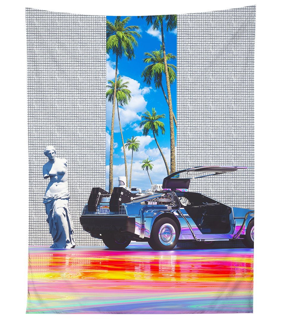 Riding Time Tapestry