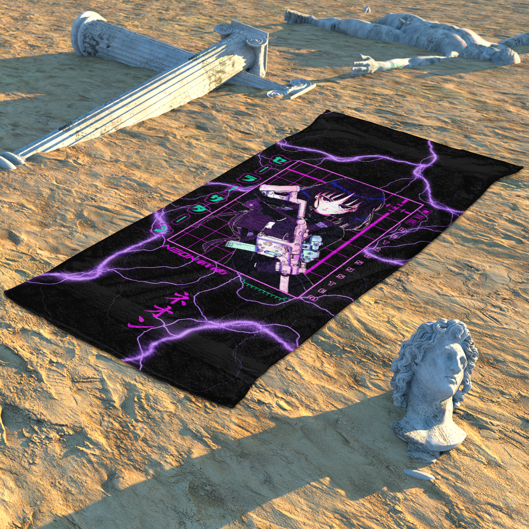 Sailor Saturn Beach Towel