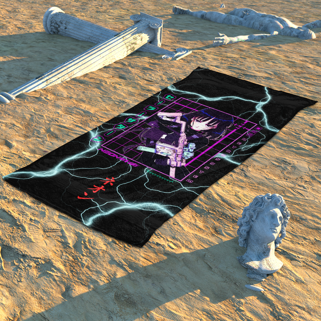 Sailor Saturn Beach Towel