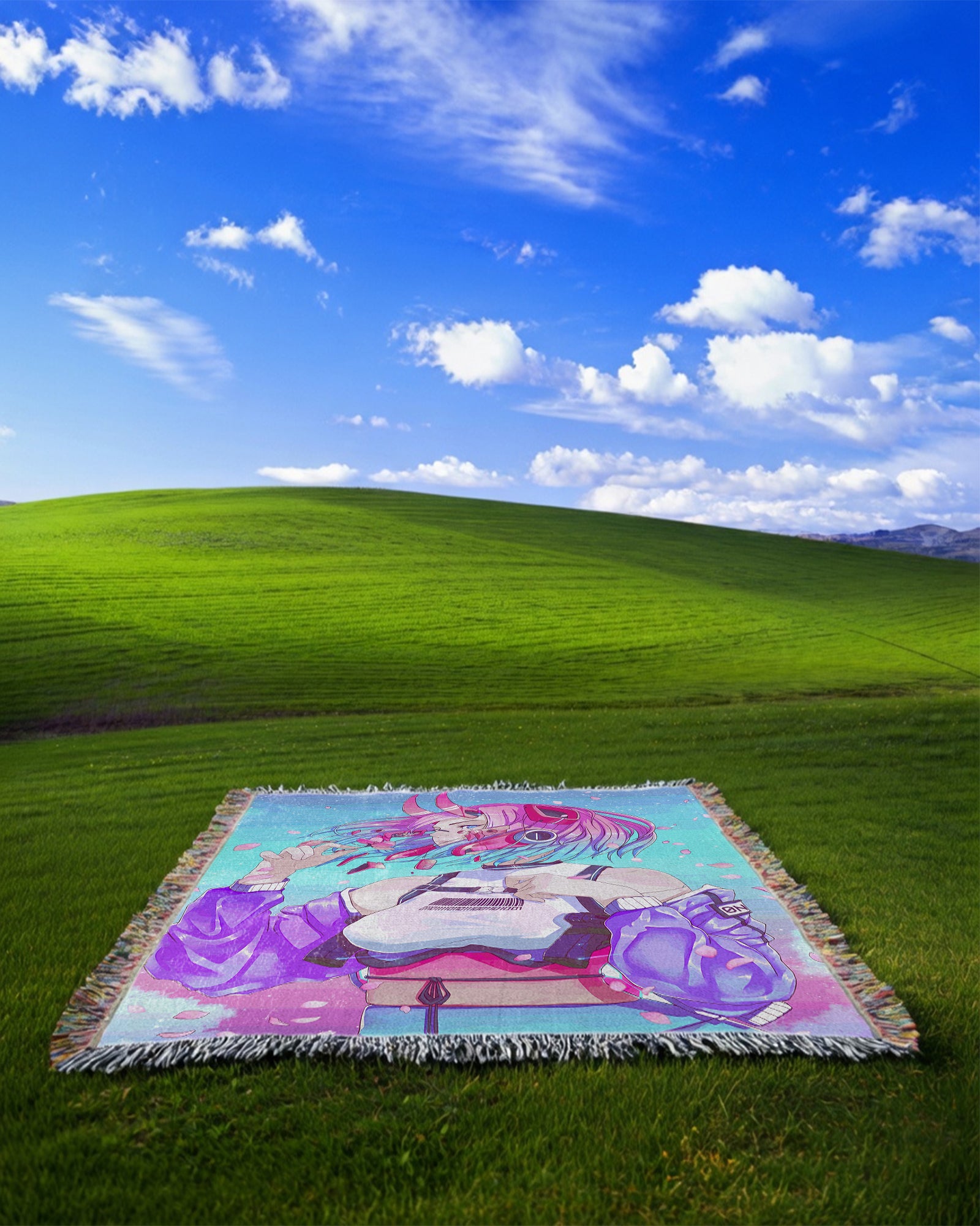 Sakura Oni Woven Blanket