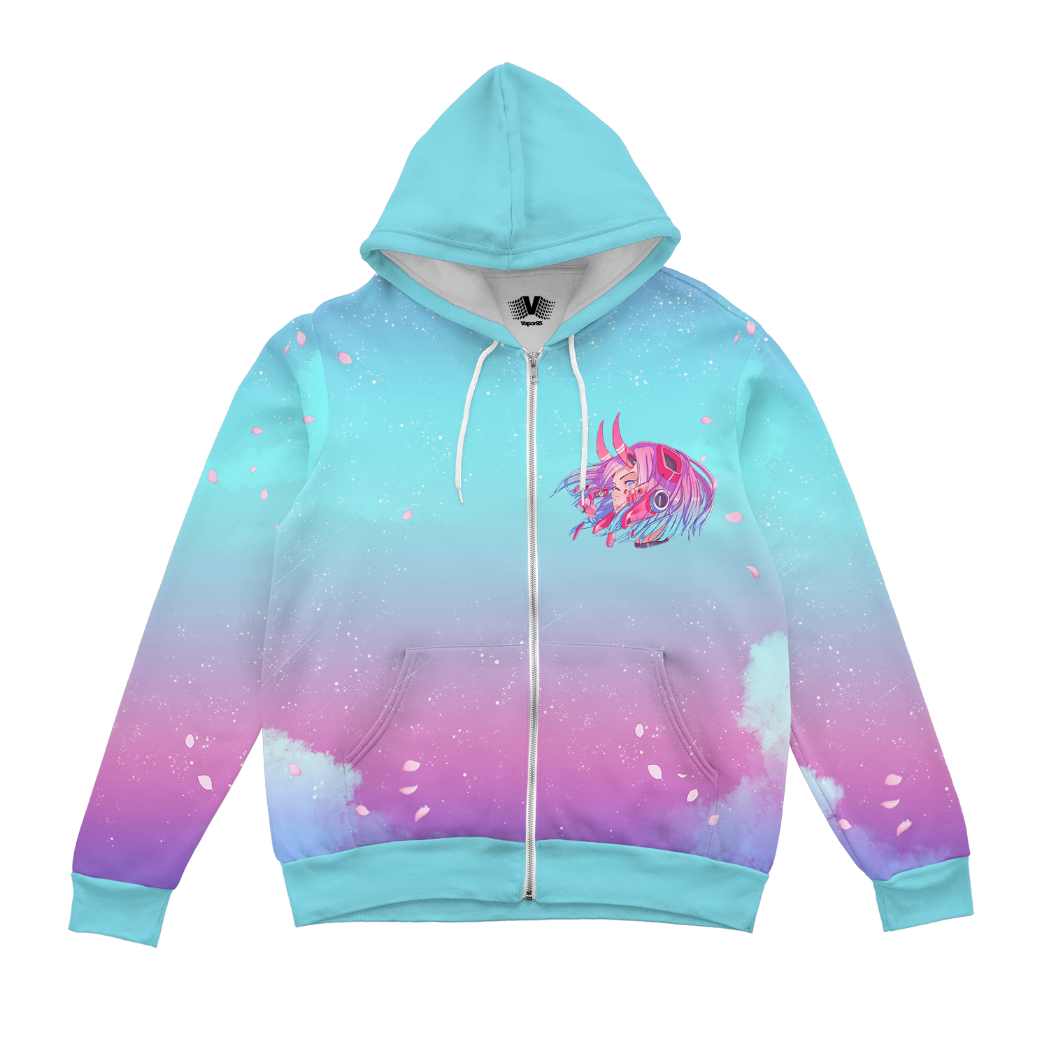 Sakura Oni Zup Up Hoodie