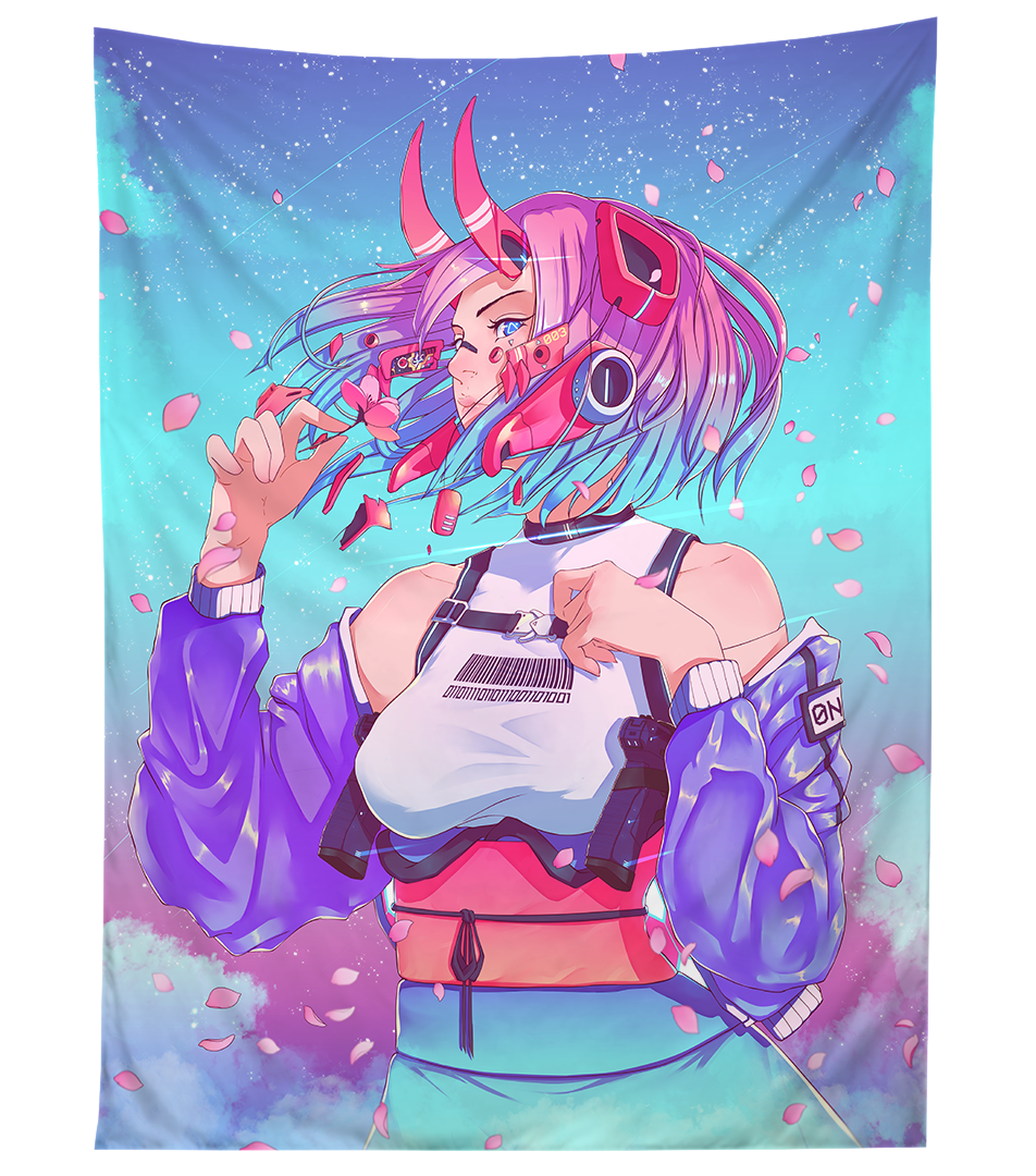 Sakura Oni Tapestry