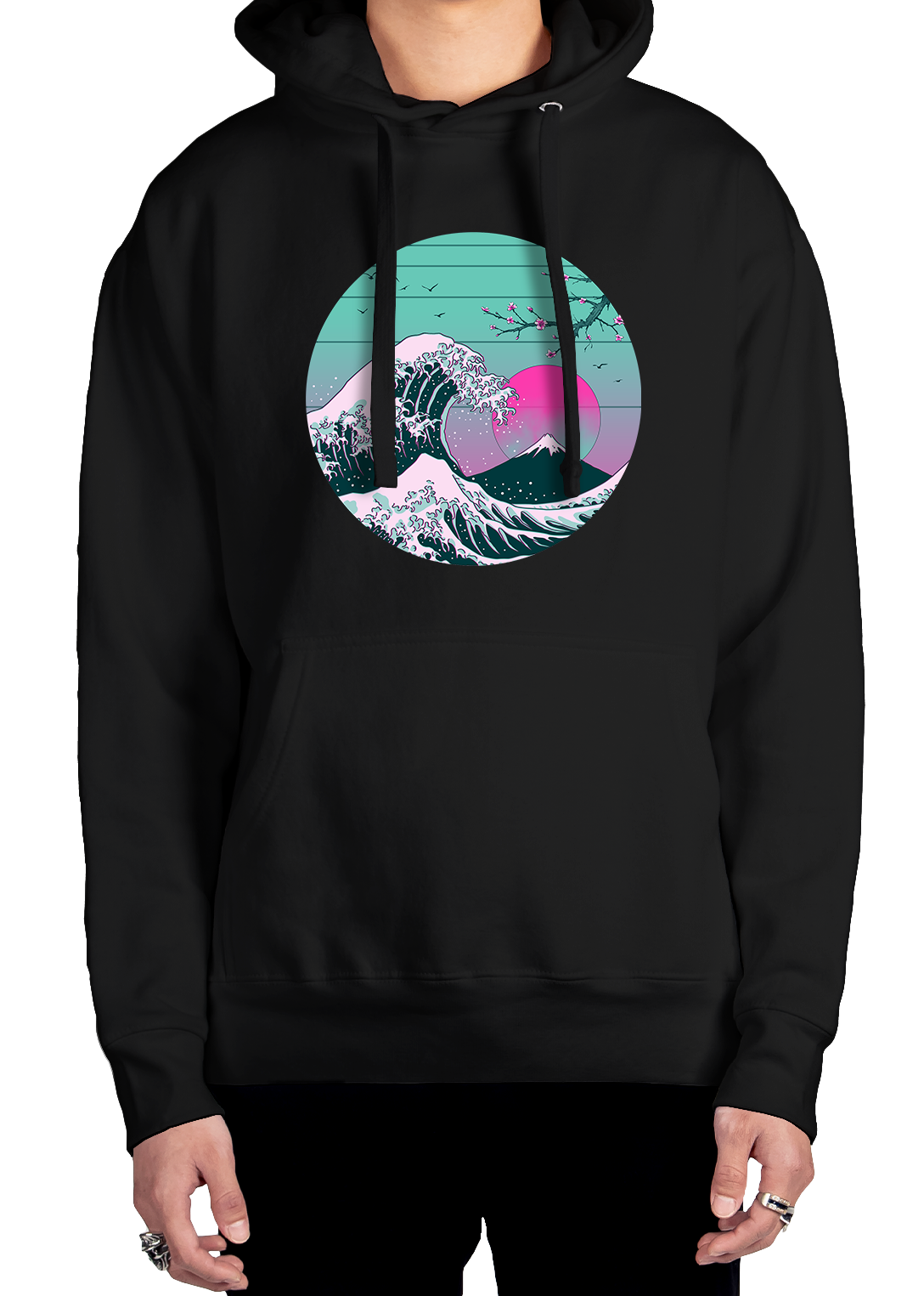 Sakura Wave Hoodie