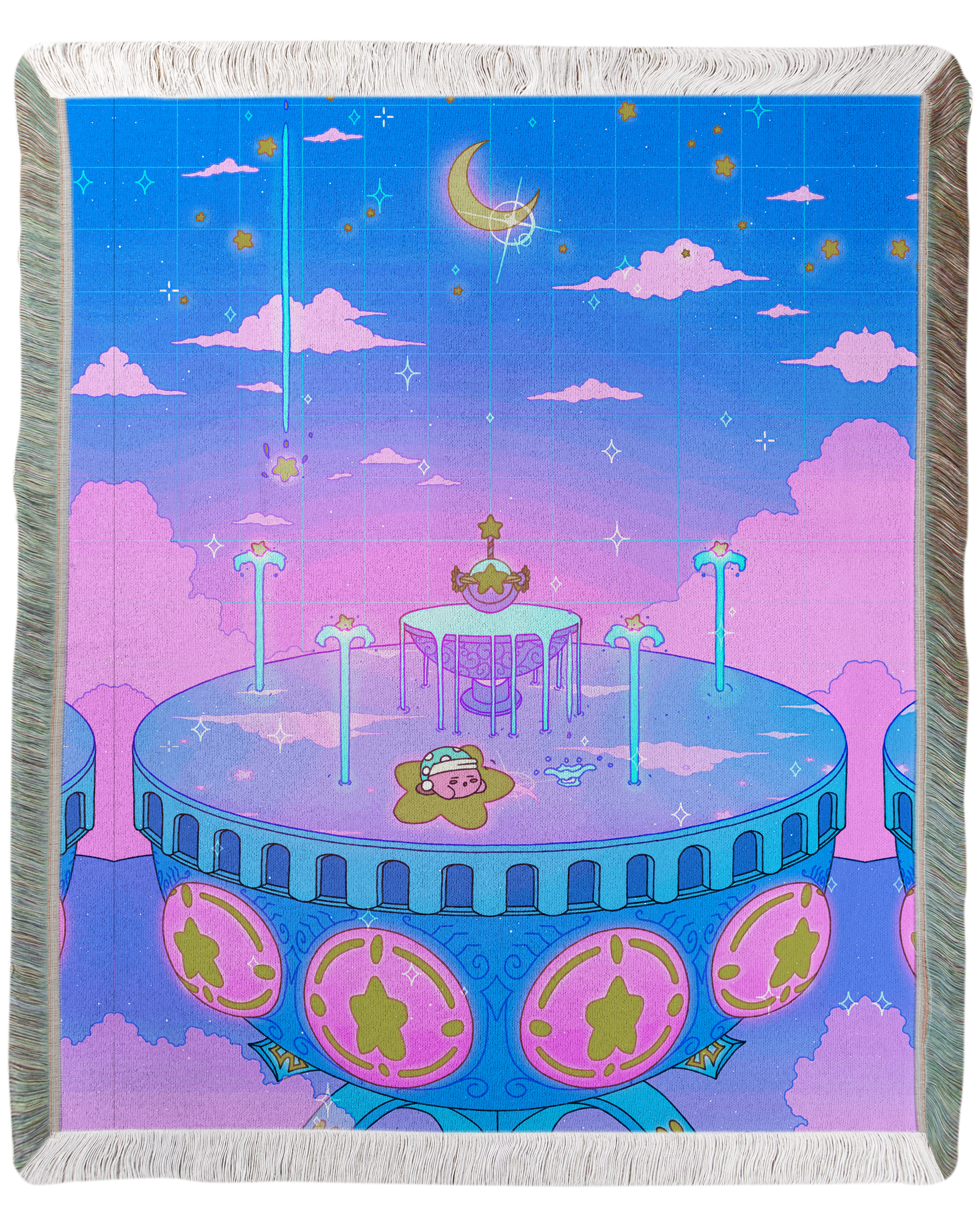 Secret Fountain Woven Blanket