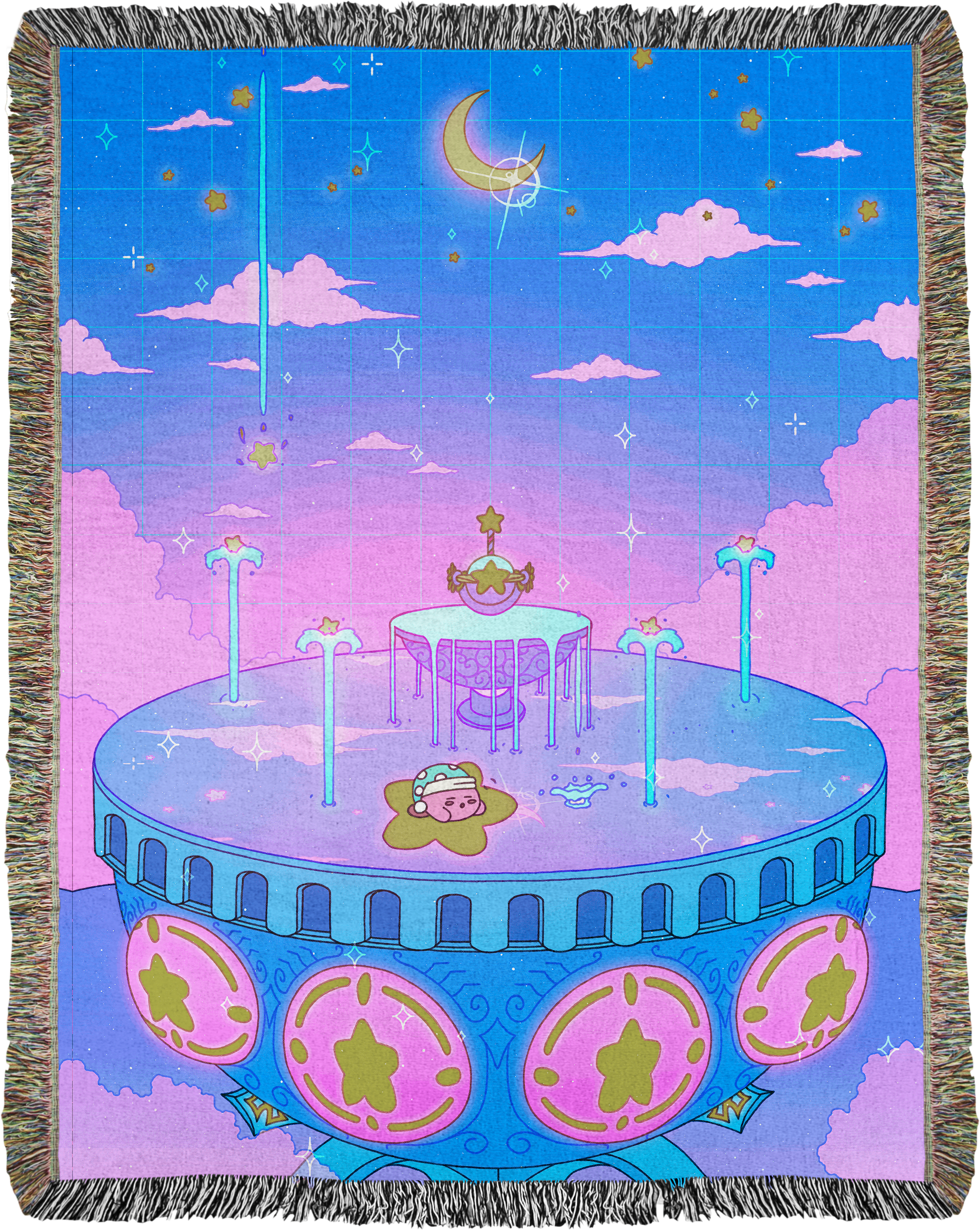 Secret Fountain Woven Blanket