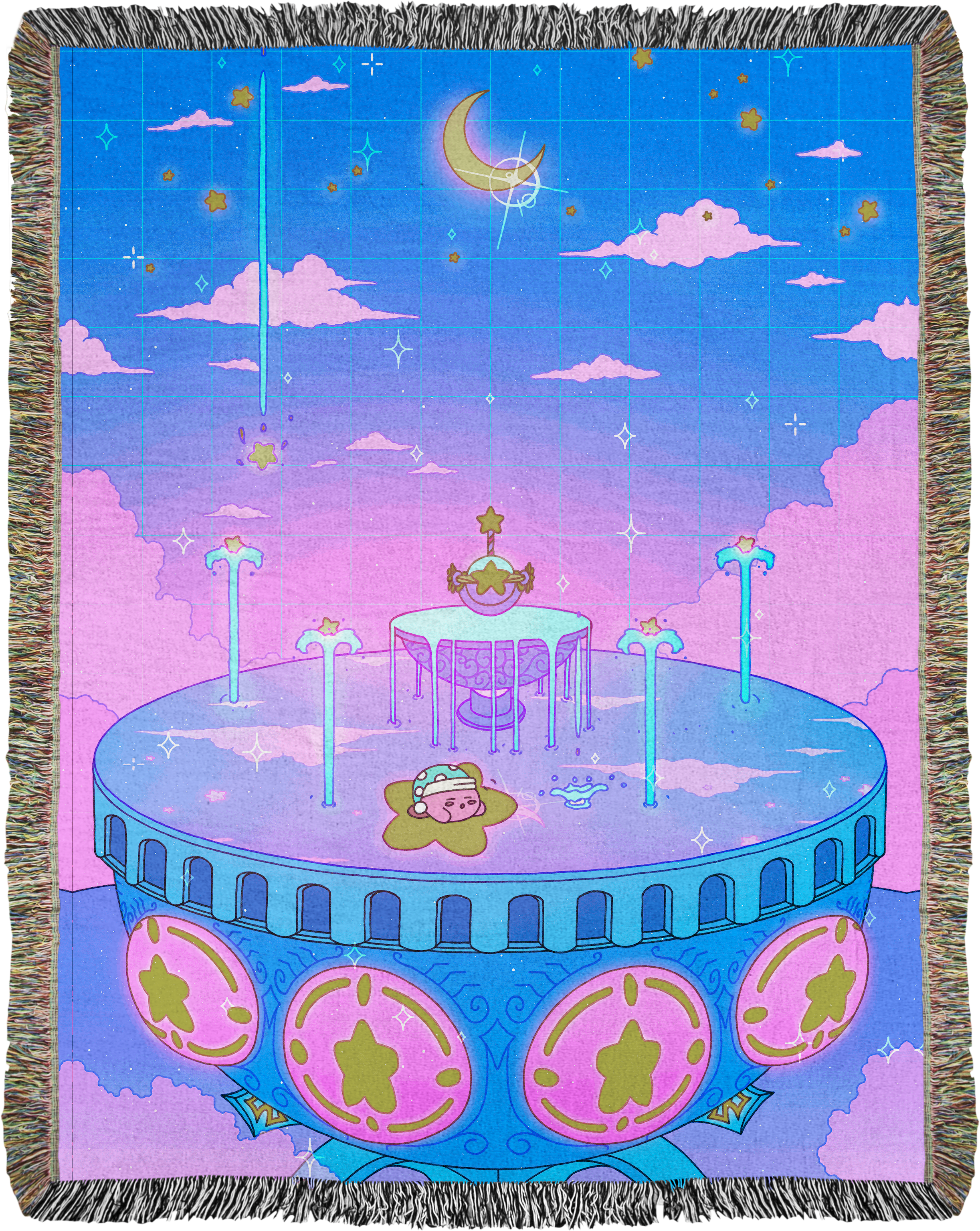 Secret Fountain Woven Blanket