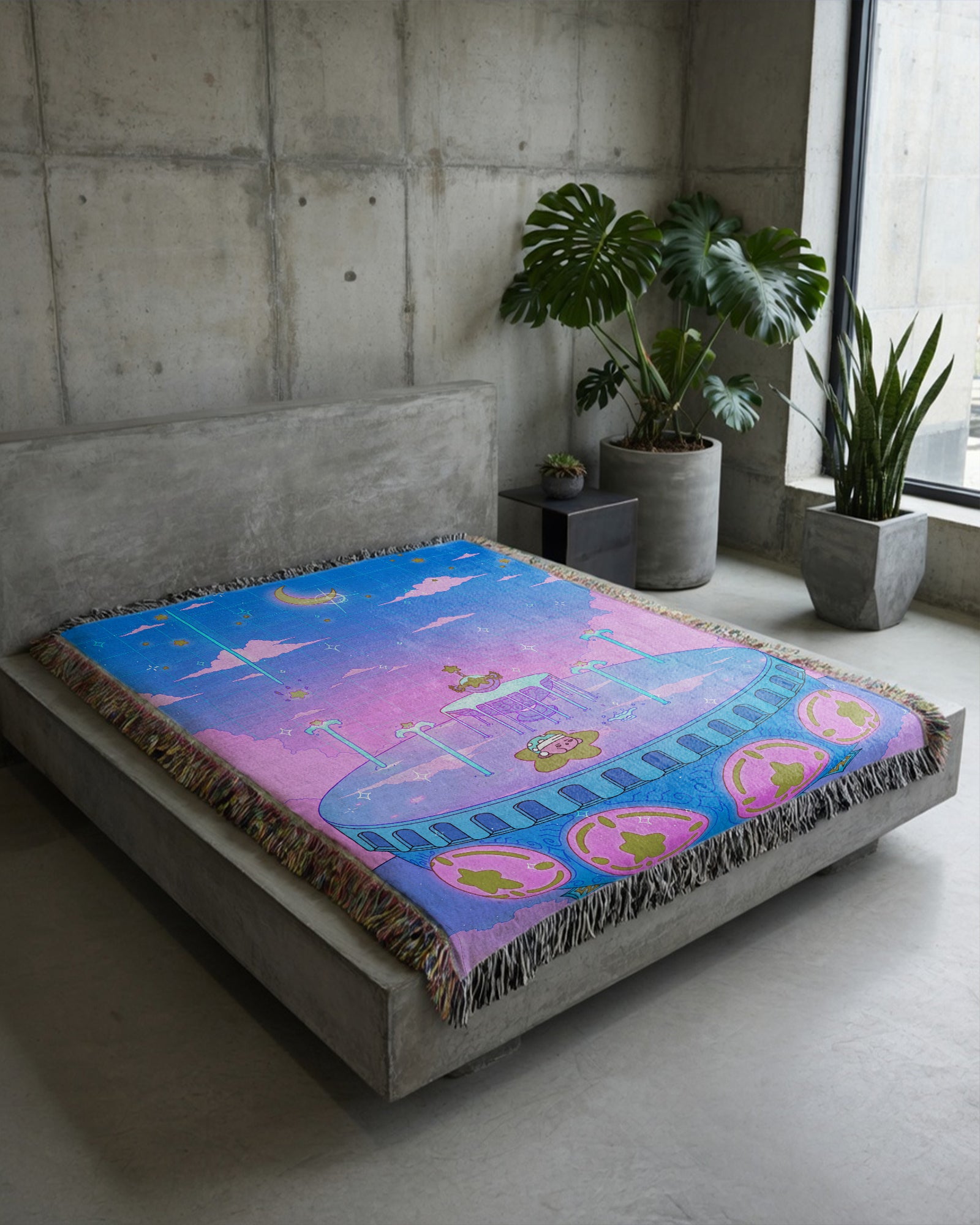 Secret Fountain Woven Blanket