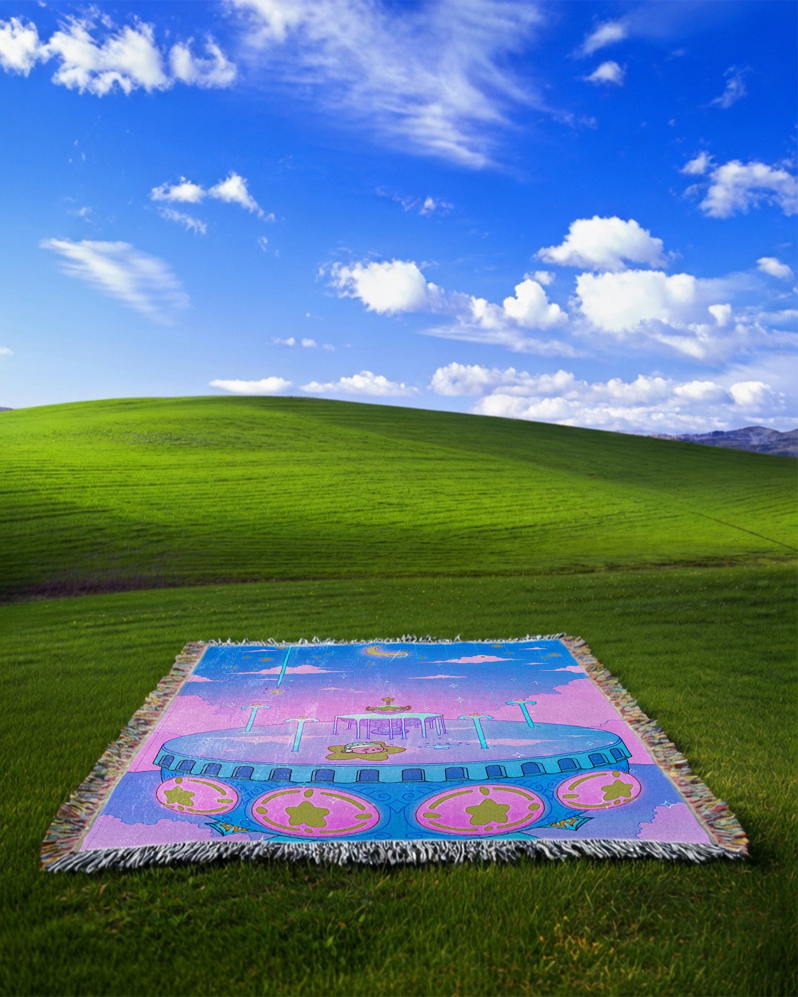 Secret Fountain Woven Blanket