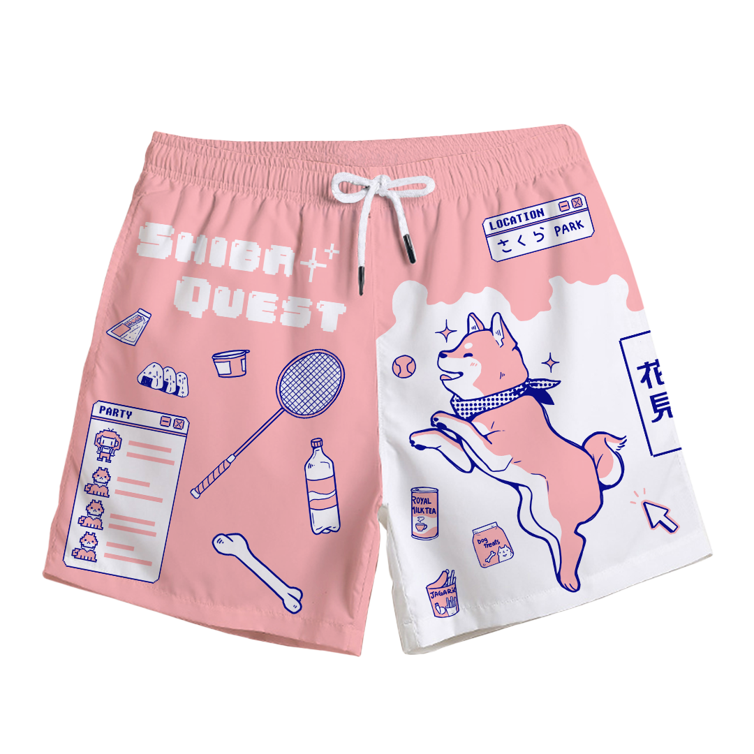 Shiba Quest Swim Trunks