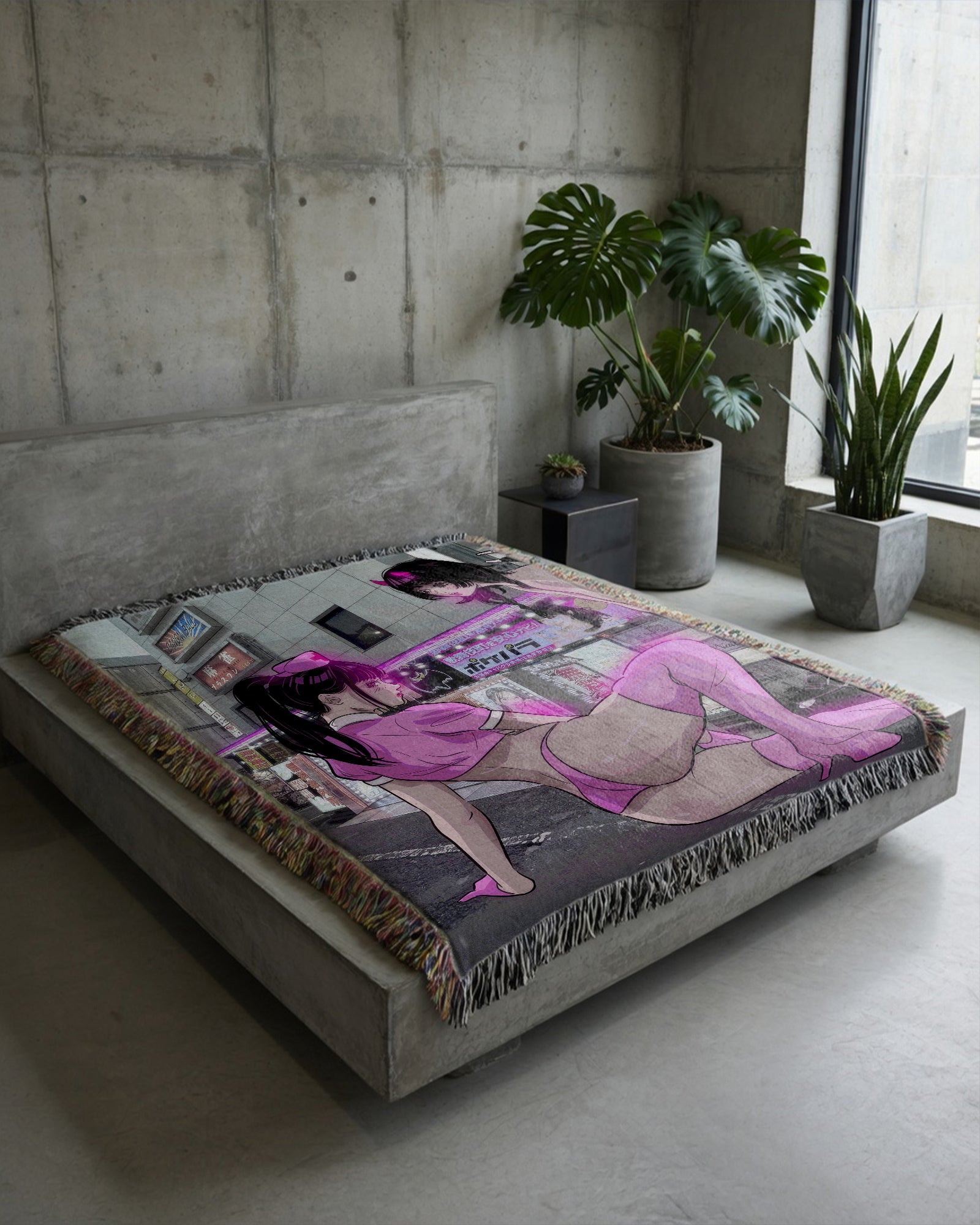 Shinjuku Nights Woven Blanket