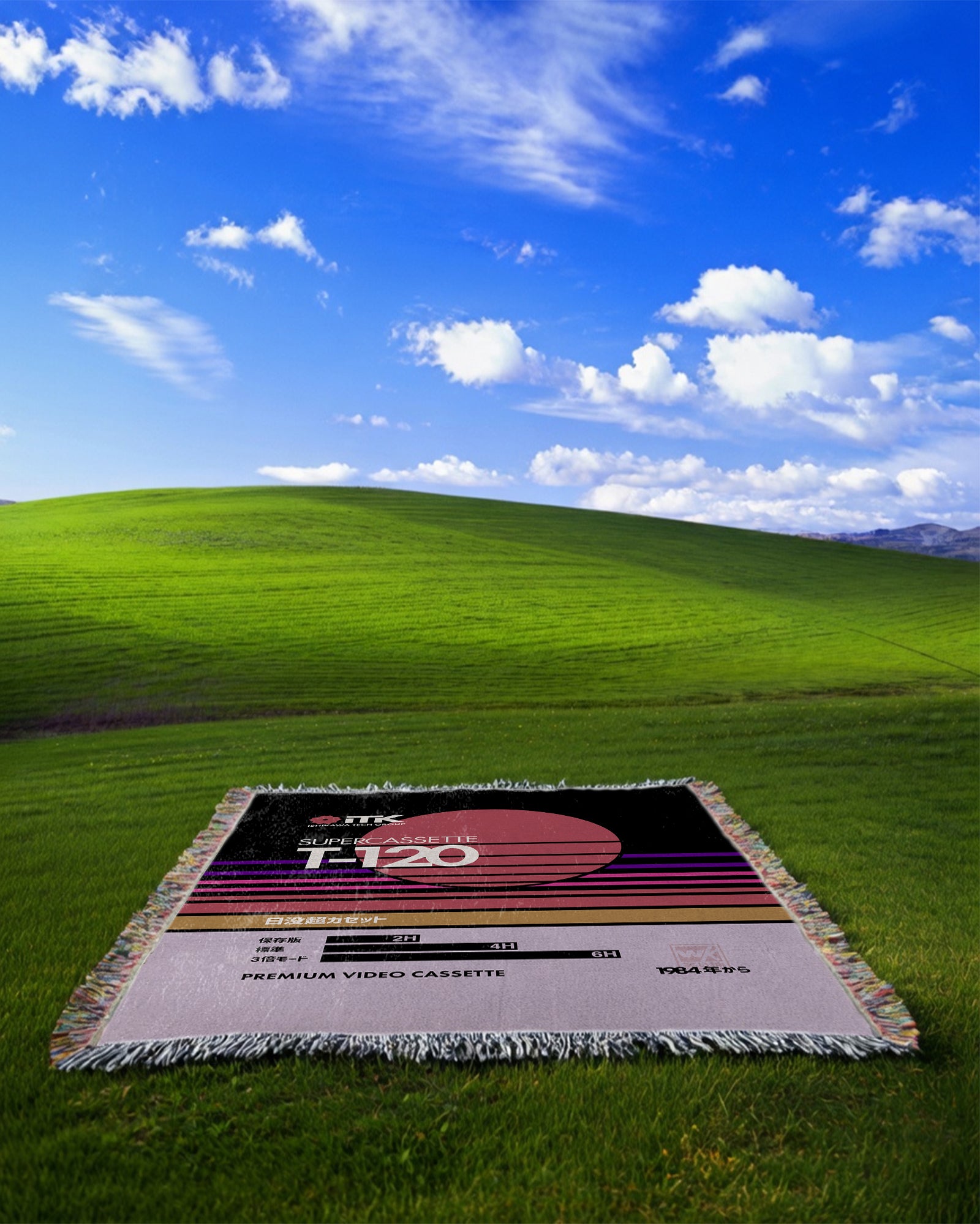 Sunset Supercassette Woven Blanket