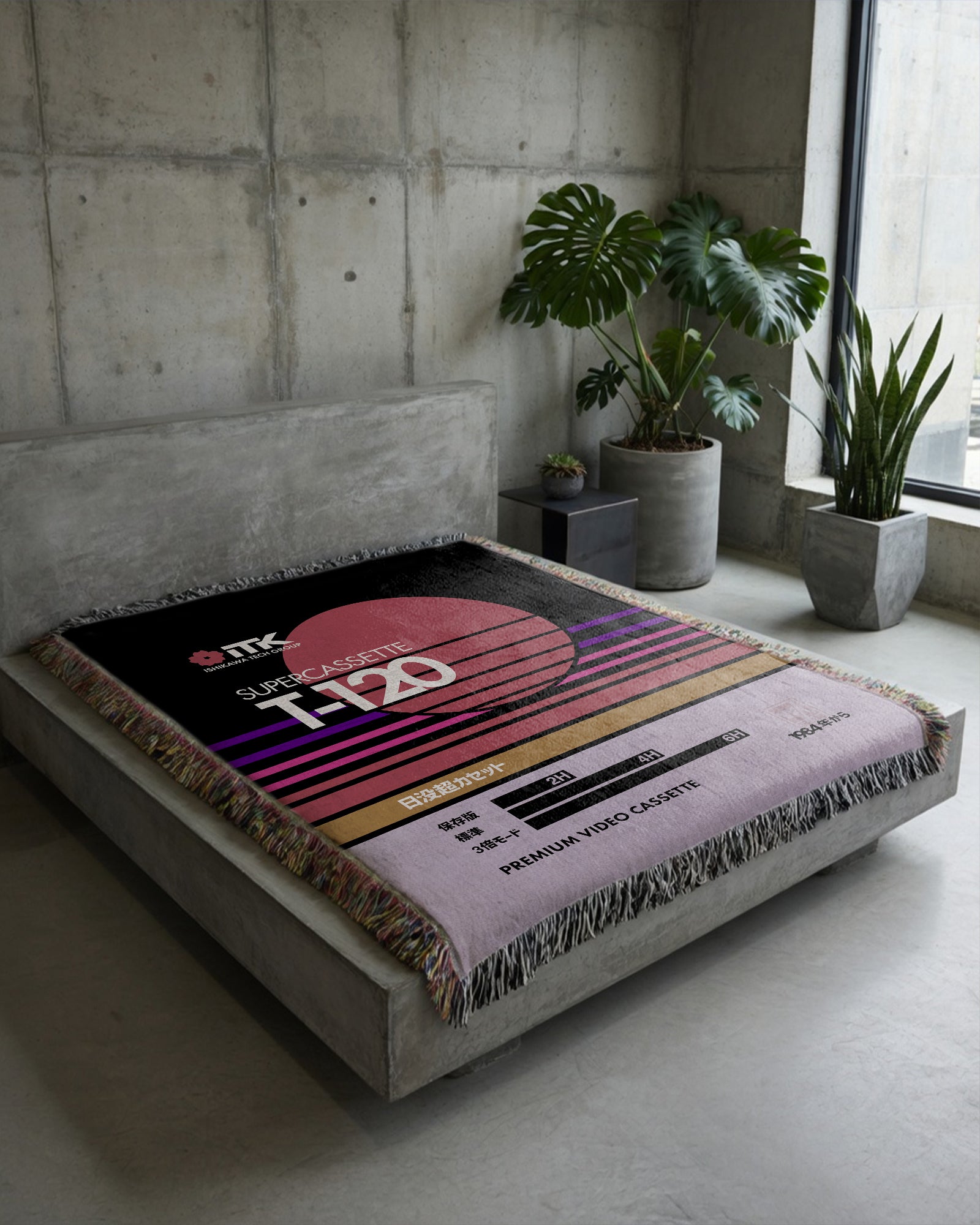 Sunset Supercassette Woven Blanket