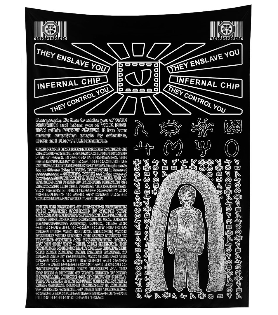 Infernal Chip Tapestry