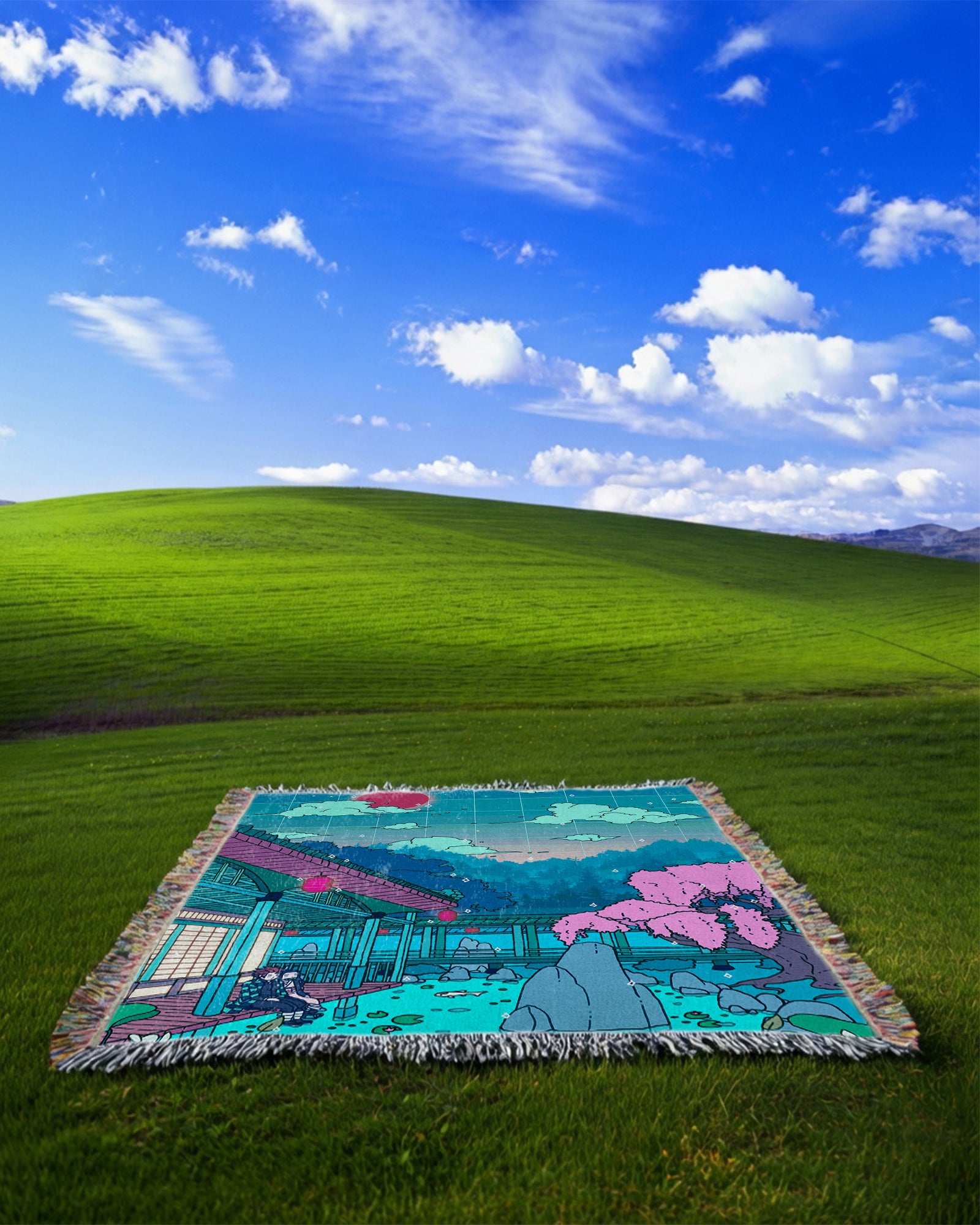 Together At Twilight Woven Blanket