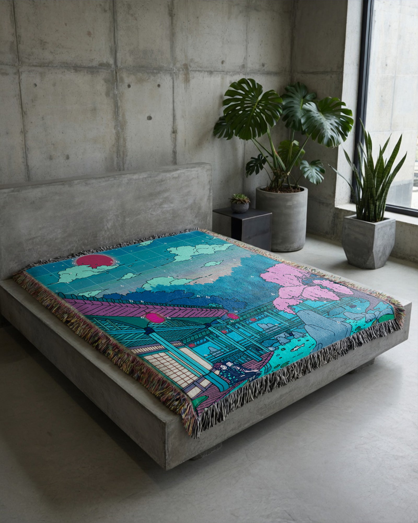 Together At Twilight Woven Blanket