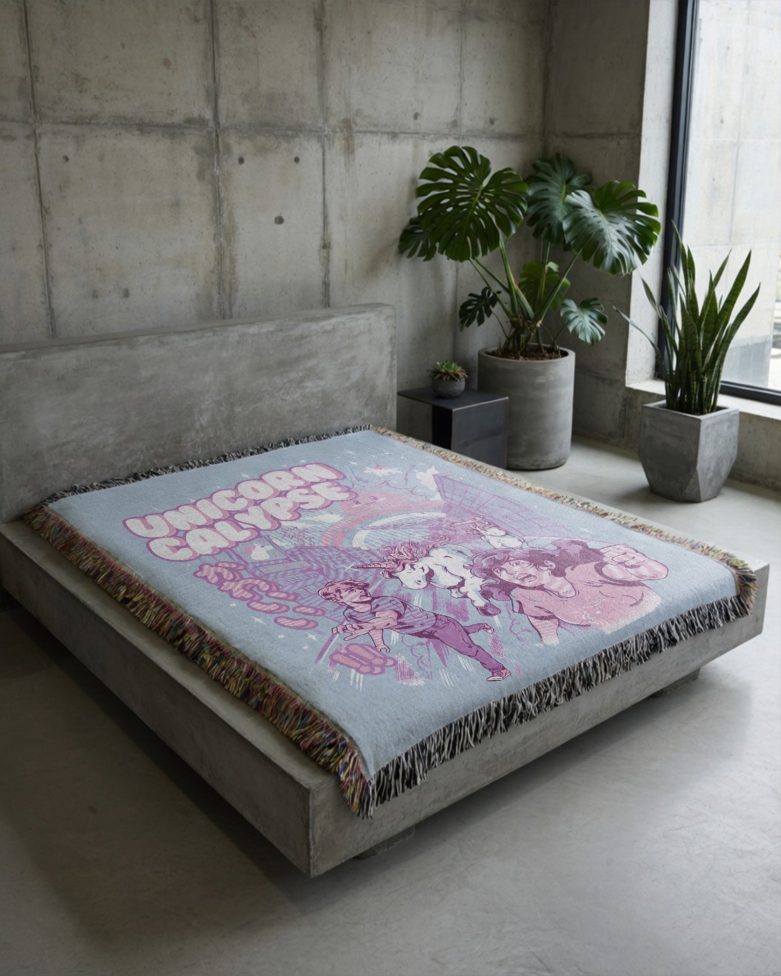 Unicorncalypse Woven Blanket