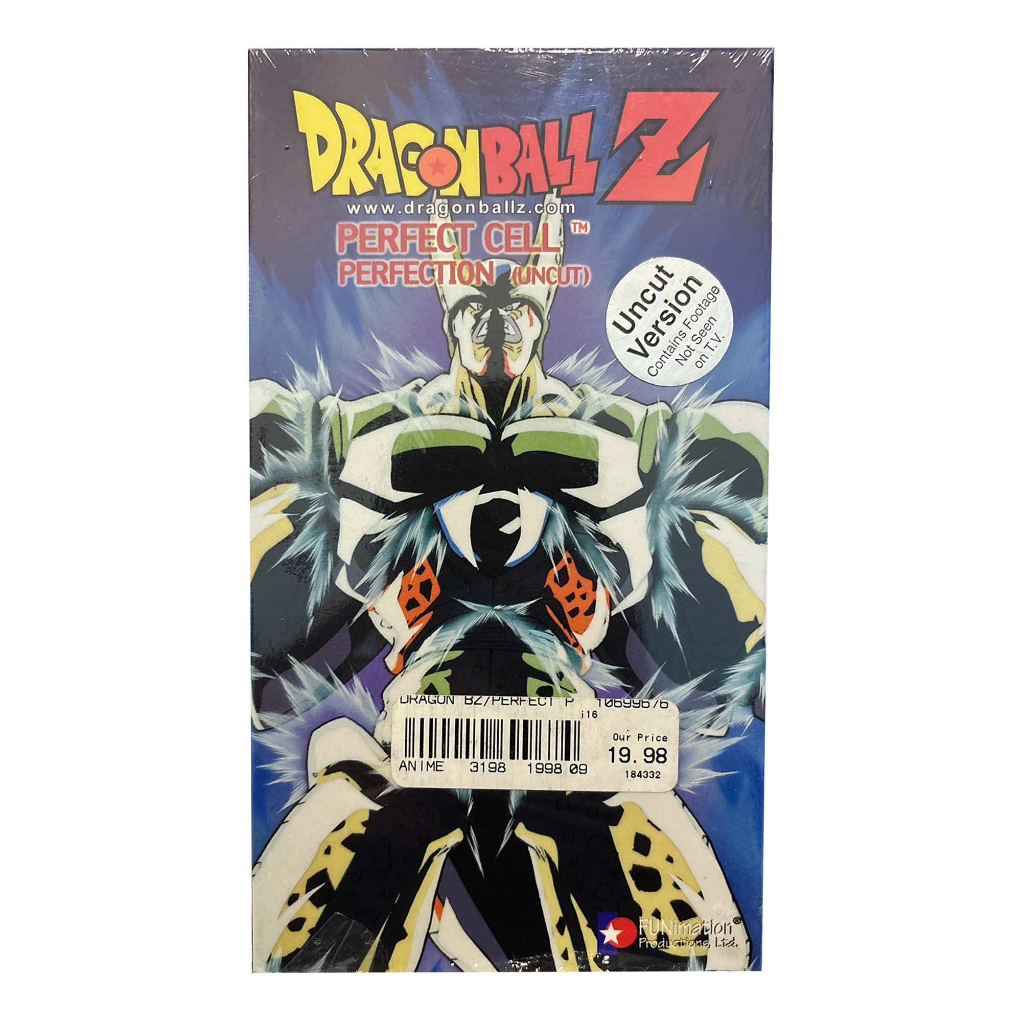 Dragon Ball Z Perfect Cell Perfection Uncut VHS Tape