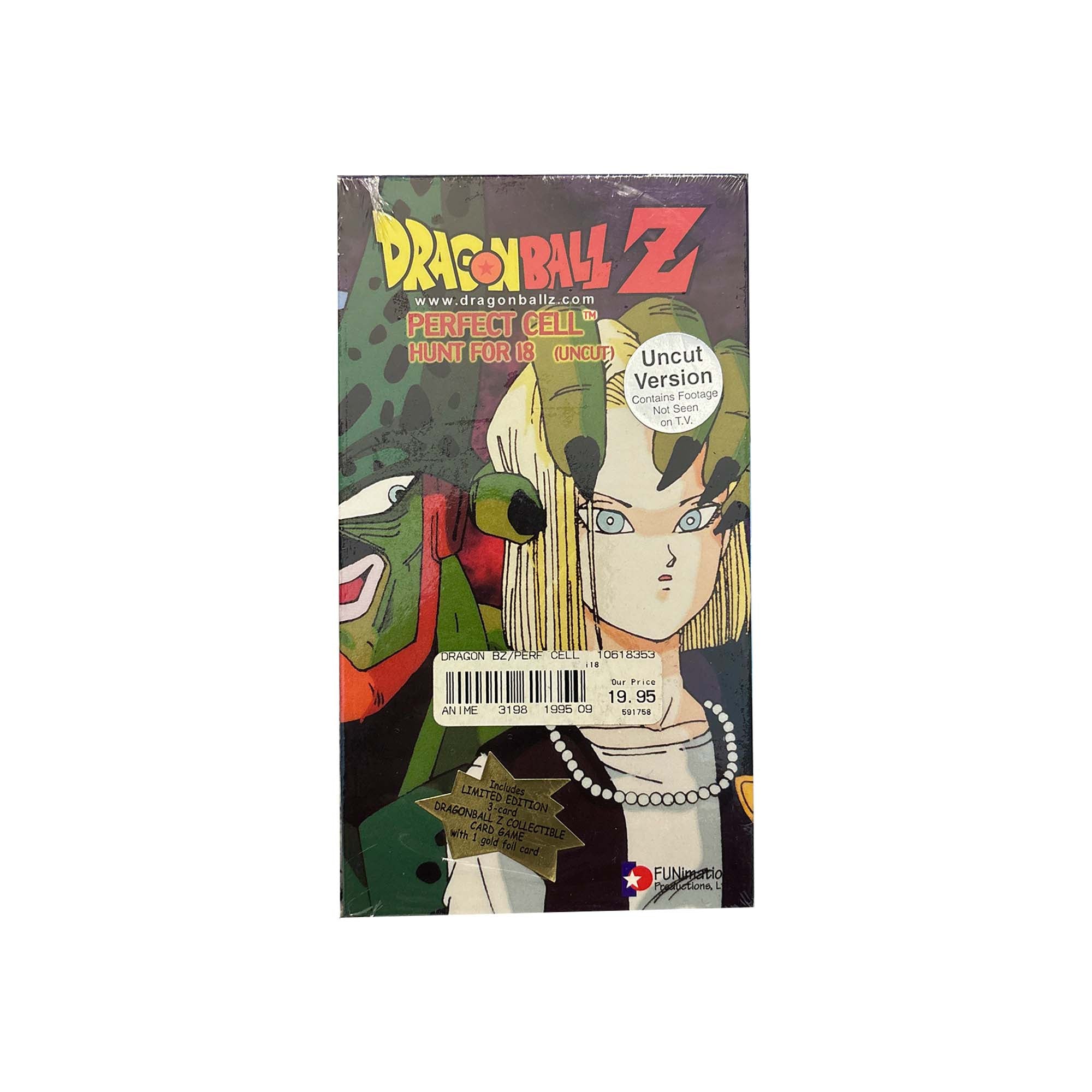 Dragon Ball Z Perfect Cell Hunt For 18 Uncut VHS Tape