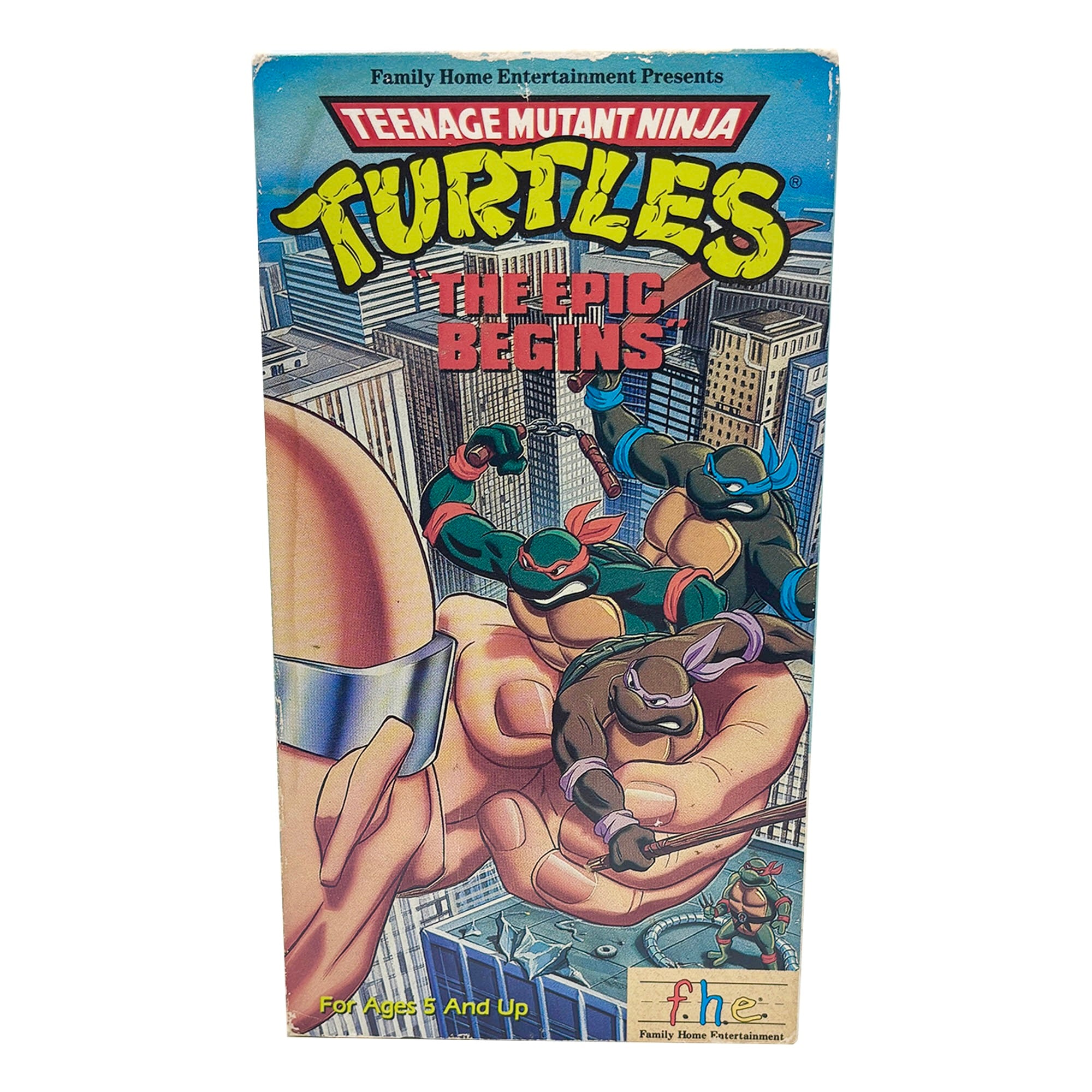 Teenage Mutant Ninja Turtles The Epic Begins VHS Tape