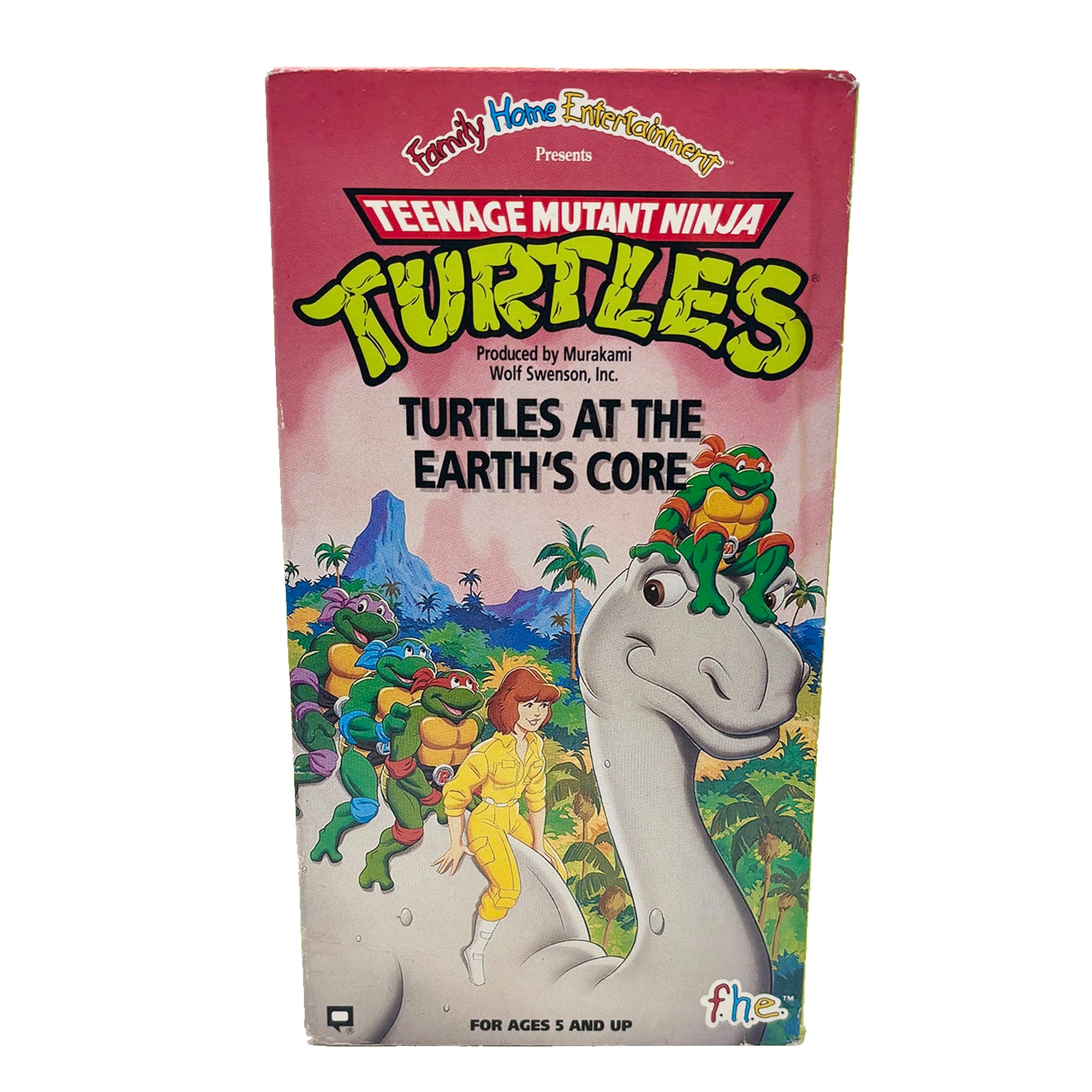 Teenage Mutant Ninja Turtles At The Earth's Core VHS Tape