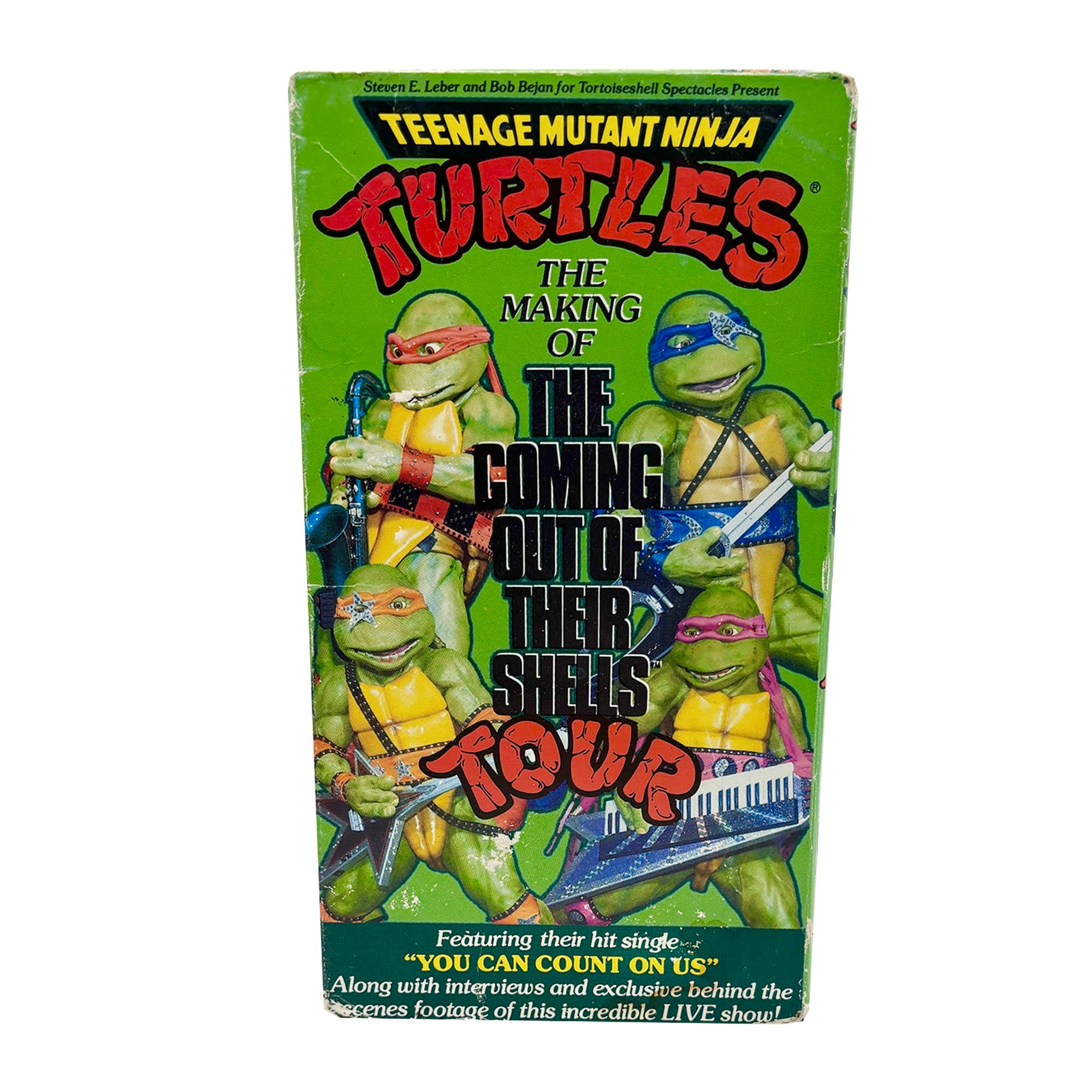 Teenage Mutant Ninja Turtles The Making of the Coming Out of Our Shells Tour VHS Tape