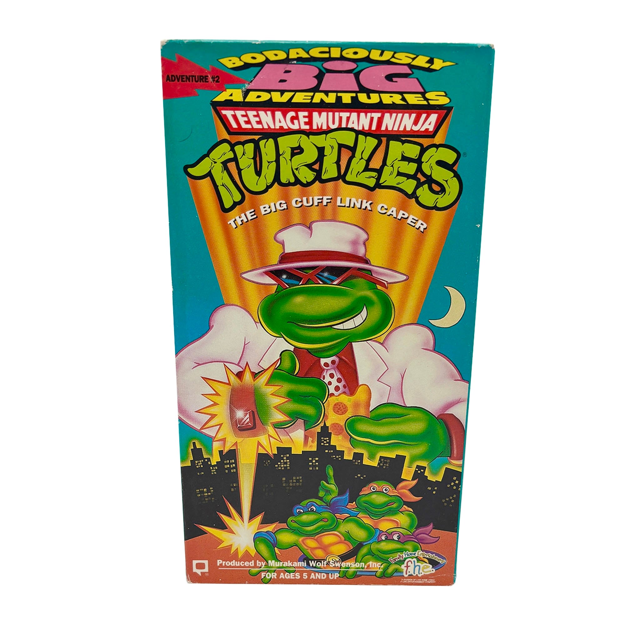 Teenage Mutant Ninja Turtles The Big Cuff Link Caper VHS Tape