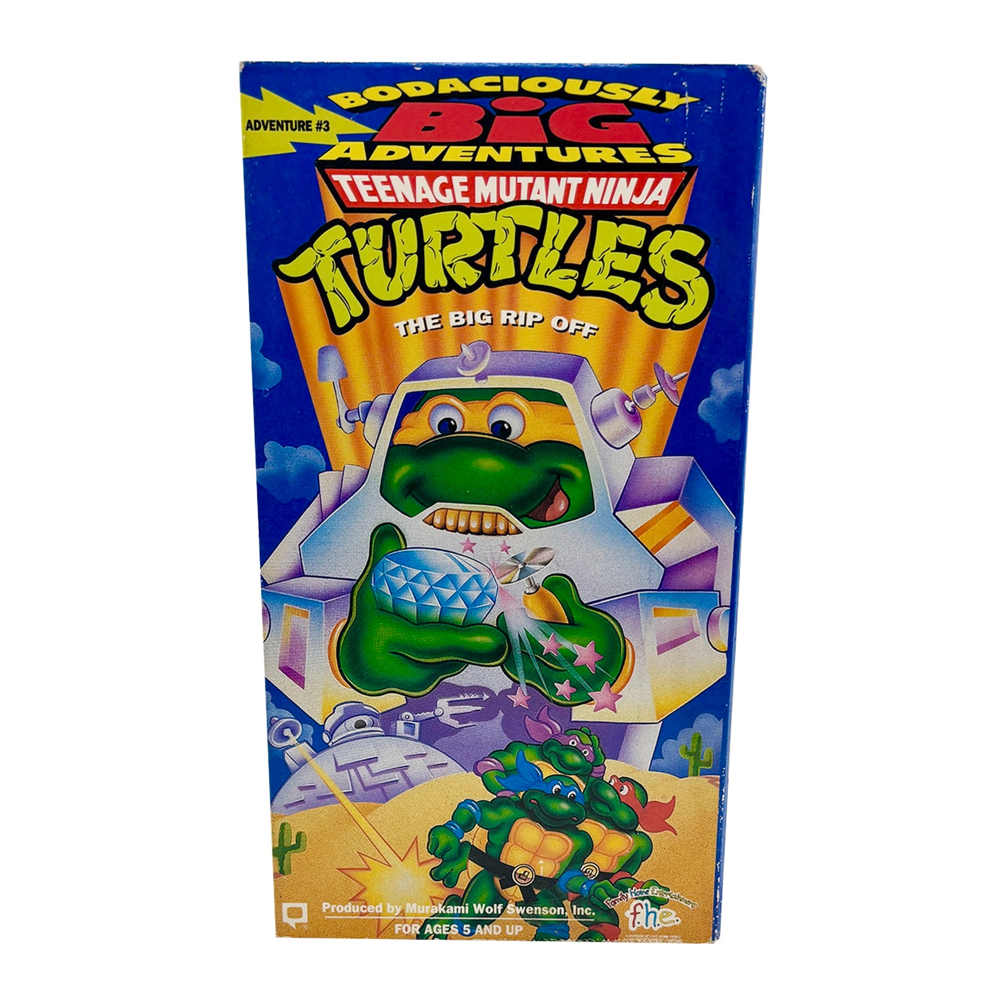 Teenage Mutant Ninja Turtles The Big Rip Off VHS Tape