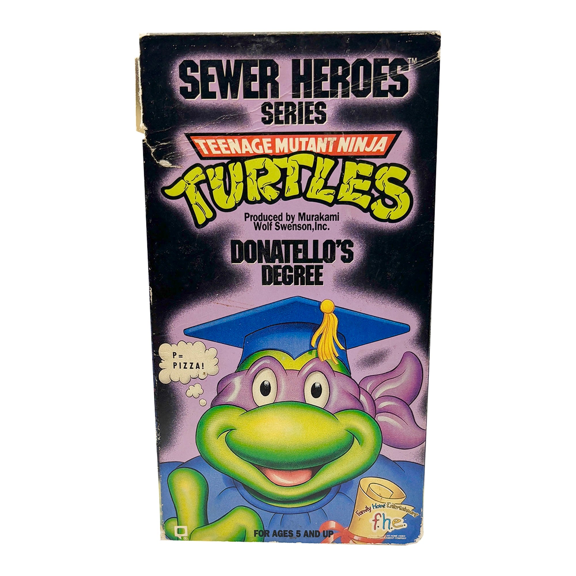 Teenage Mutant Ninja Turtles Donatello's Degree VHS Tape