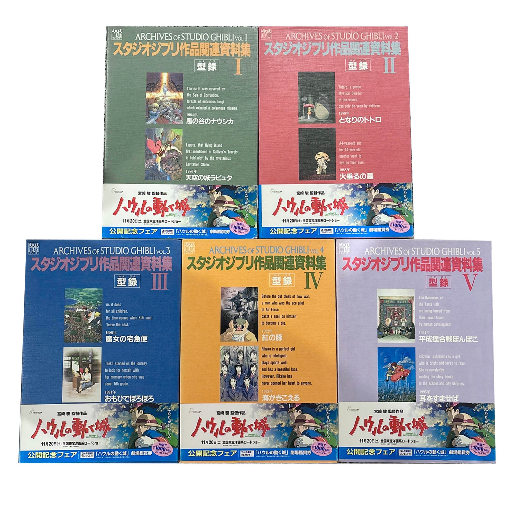 Archives of Studio Ghibli Complete Art Book Set