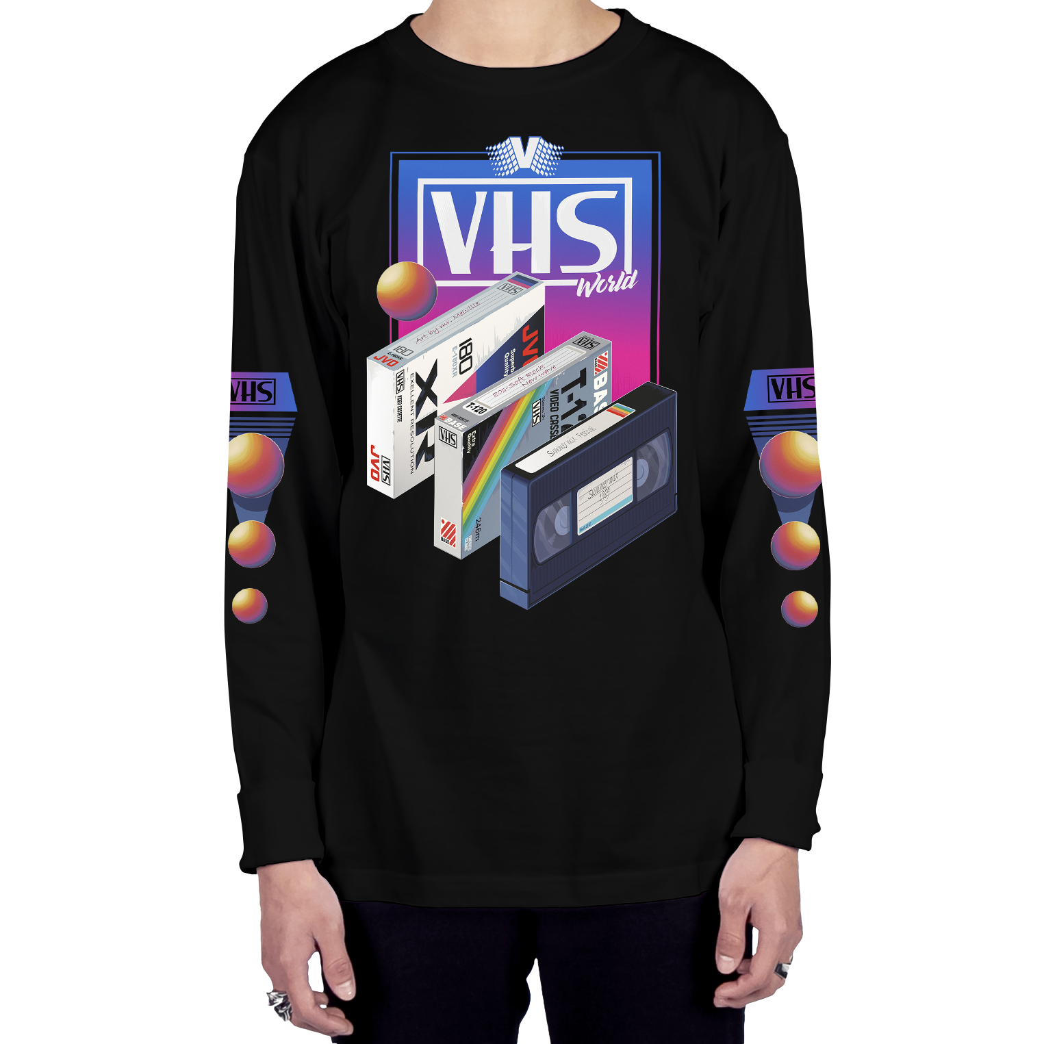 VHS World Long Sleeve Tee