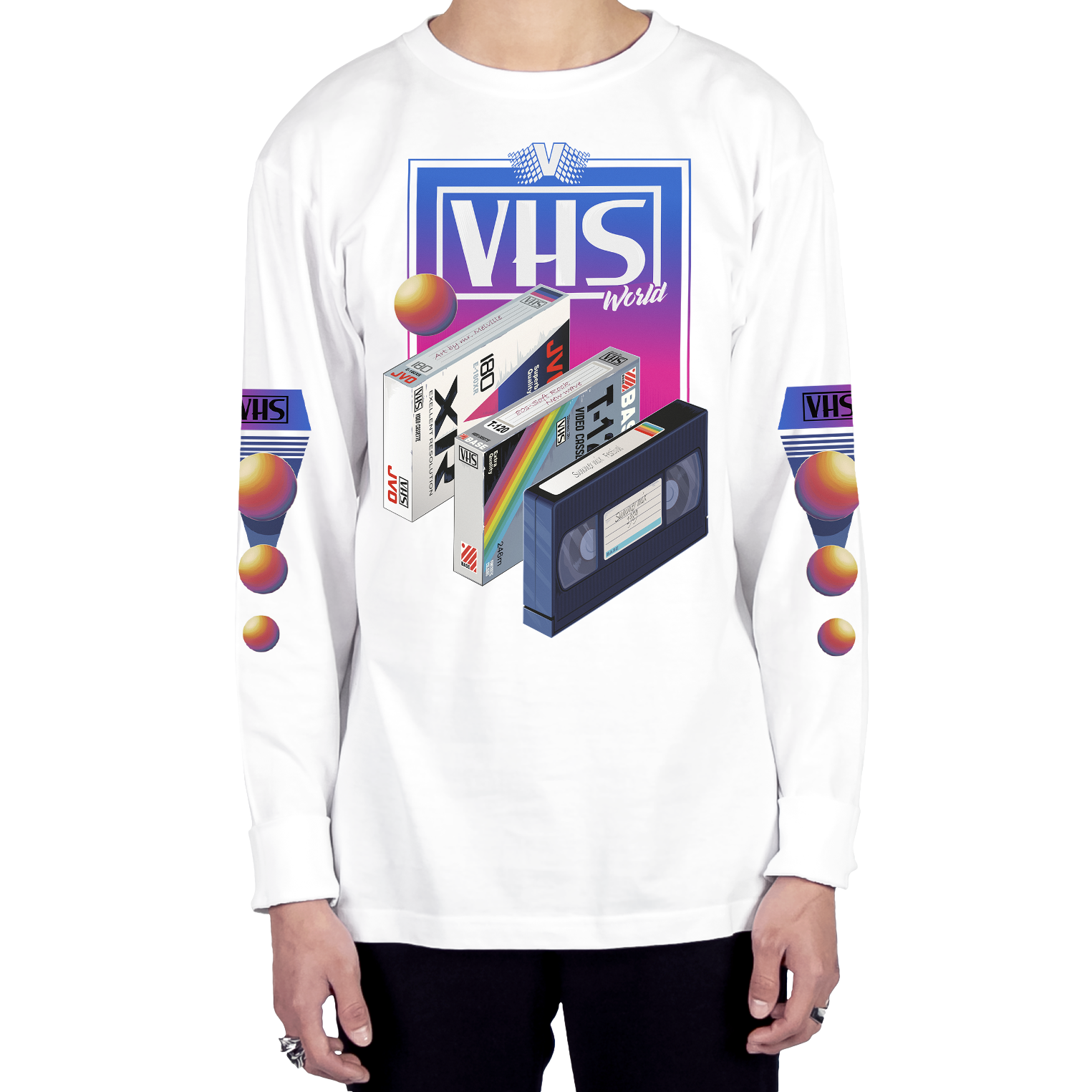 VHS World Long Sleeve Tee