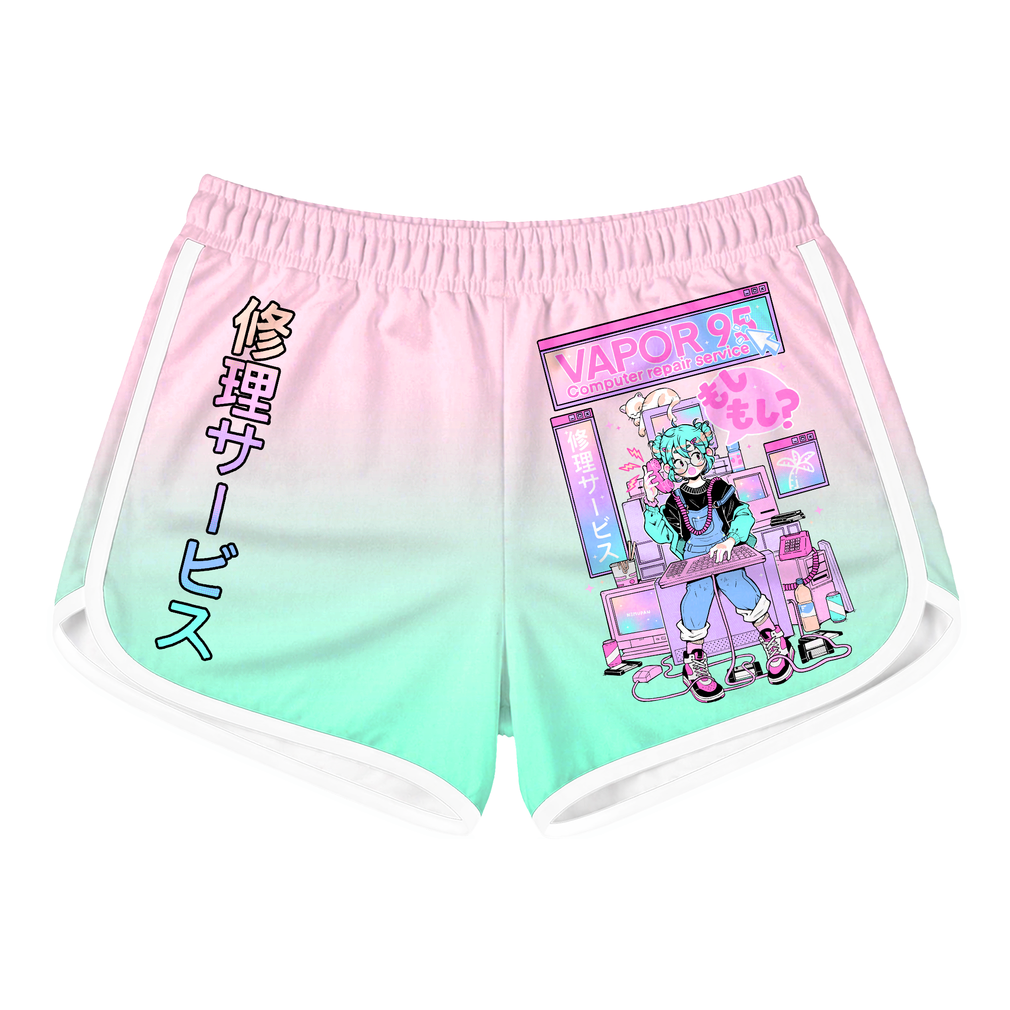 Vapor95 Repair Service Retro Shorts