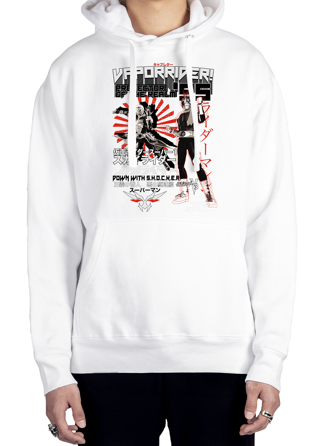Vapor Rider Hoodie White / 2XL