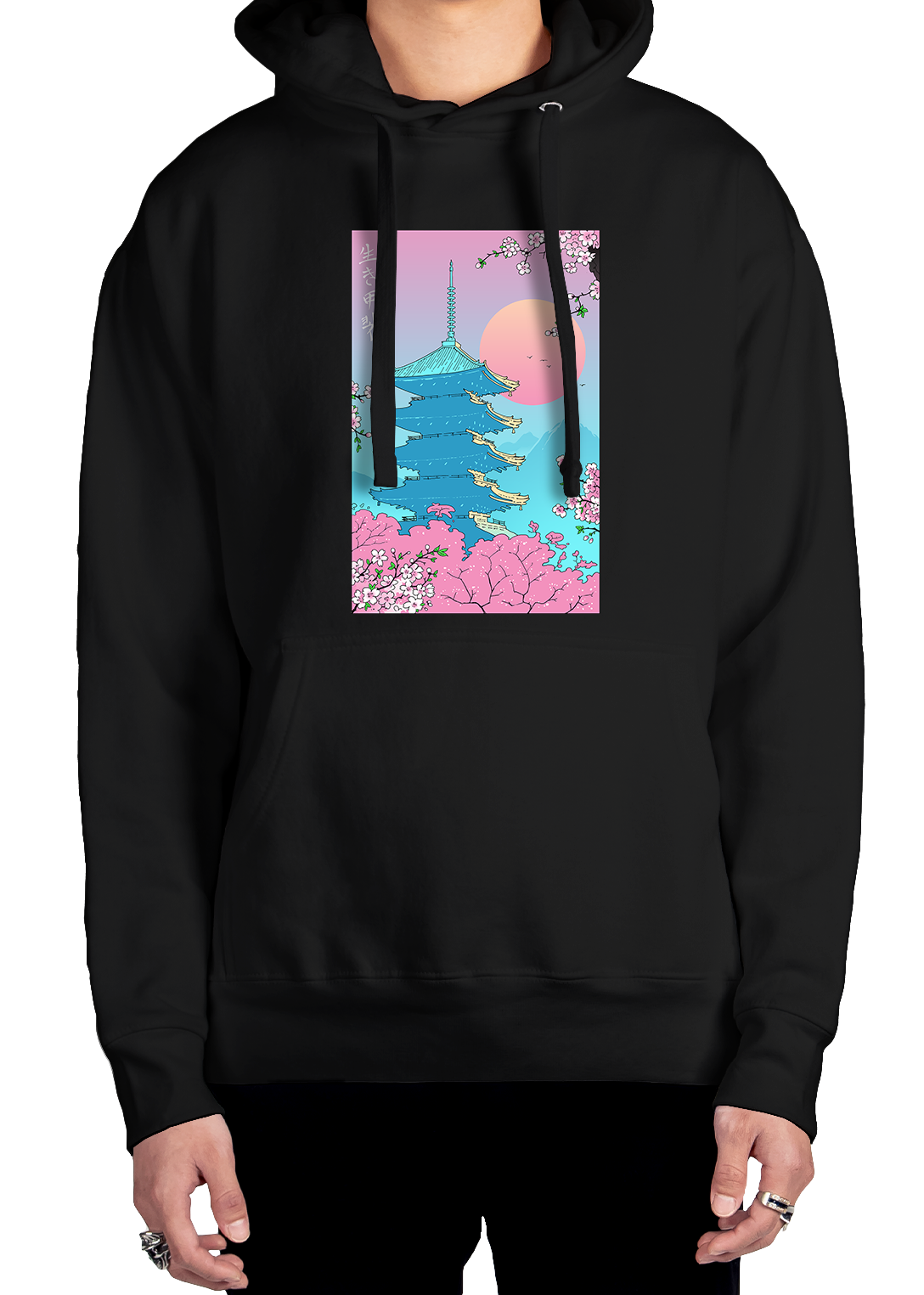 Vaporwave Pagoda Hoodie