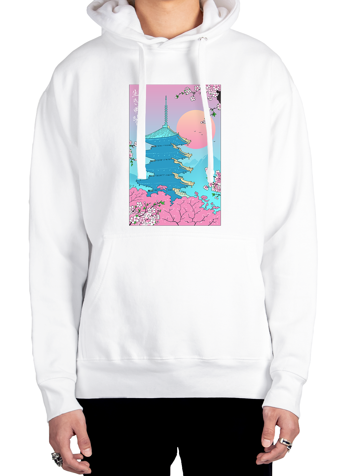 Vaporwave Pagoda Hoodie