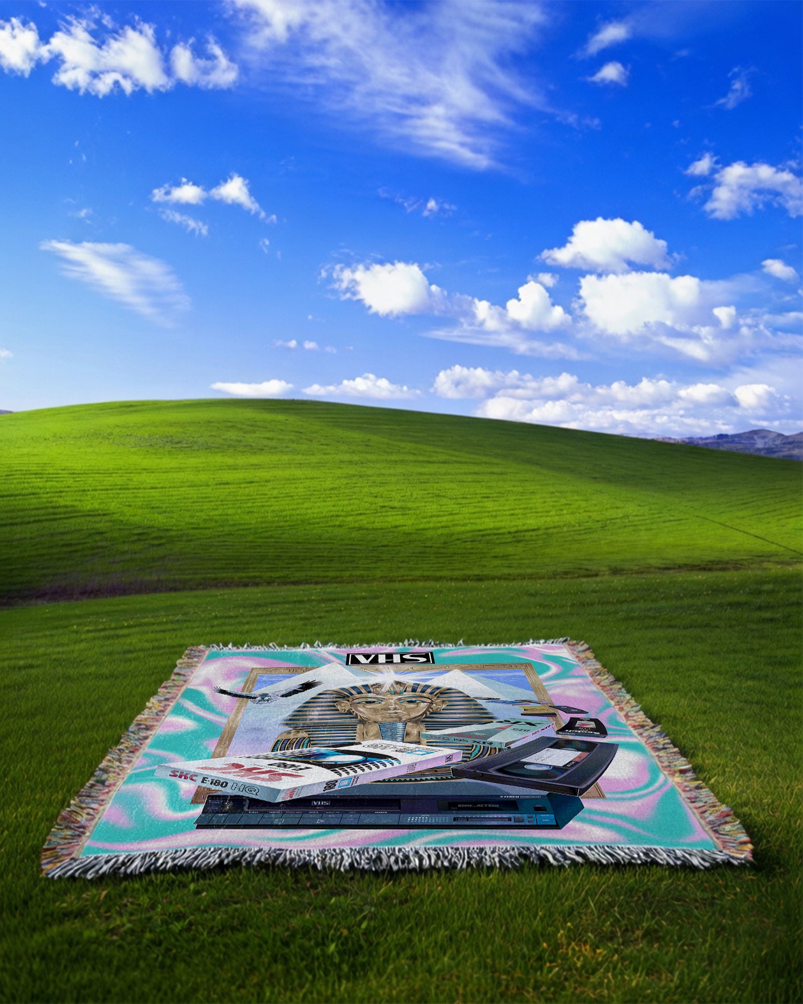 Vhs Glyph Woven Blanket