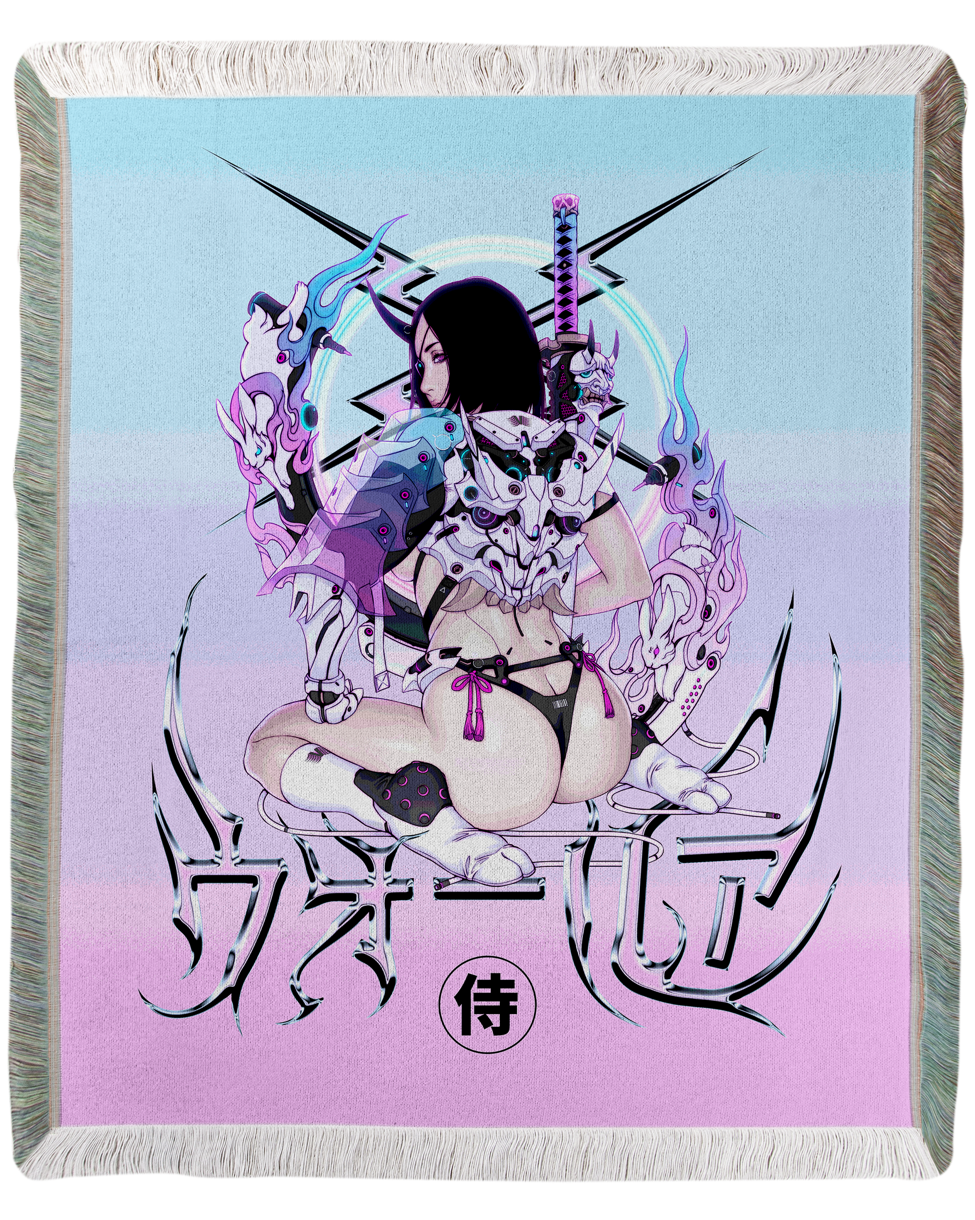 Warrior Princess Woven Blanket