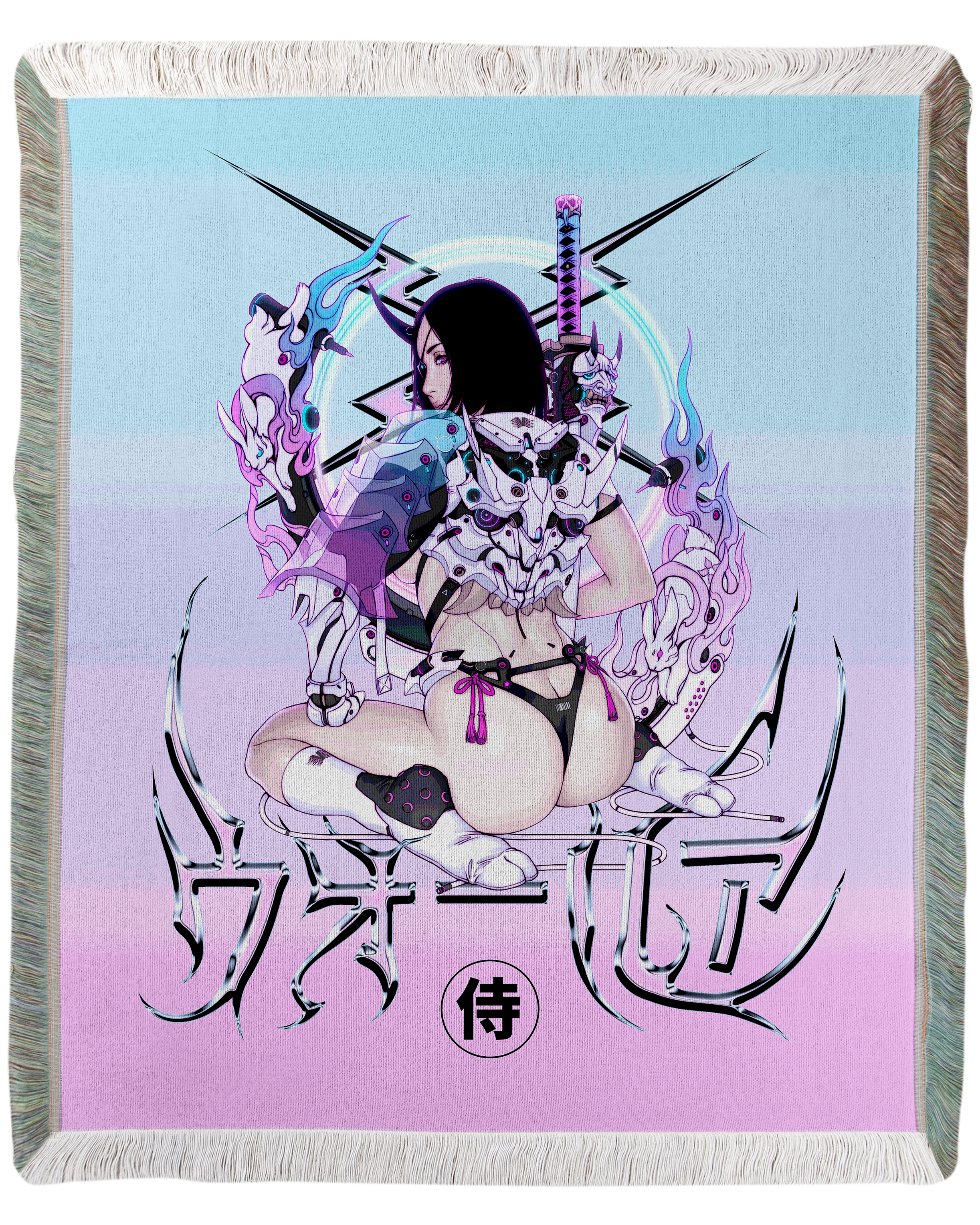 Warrior Princess Woven Blanket