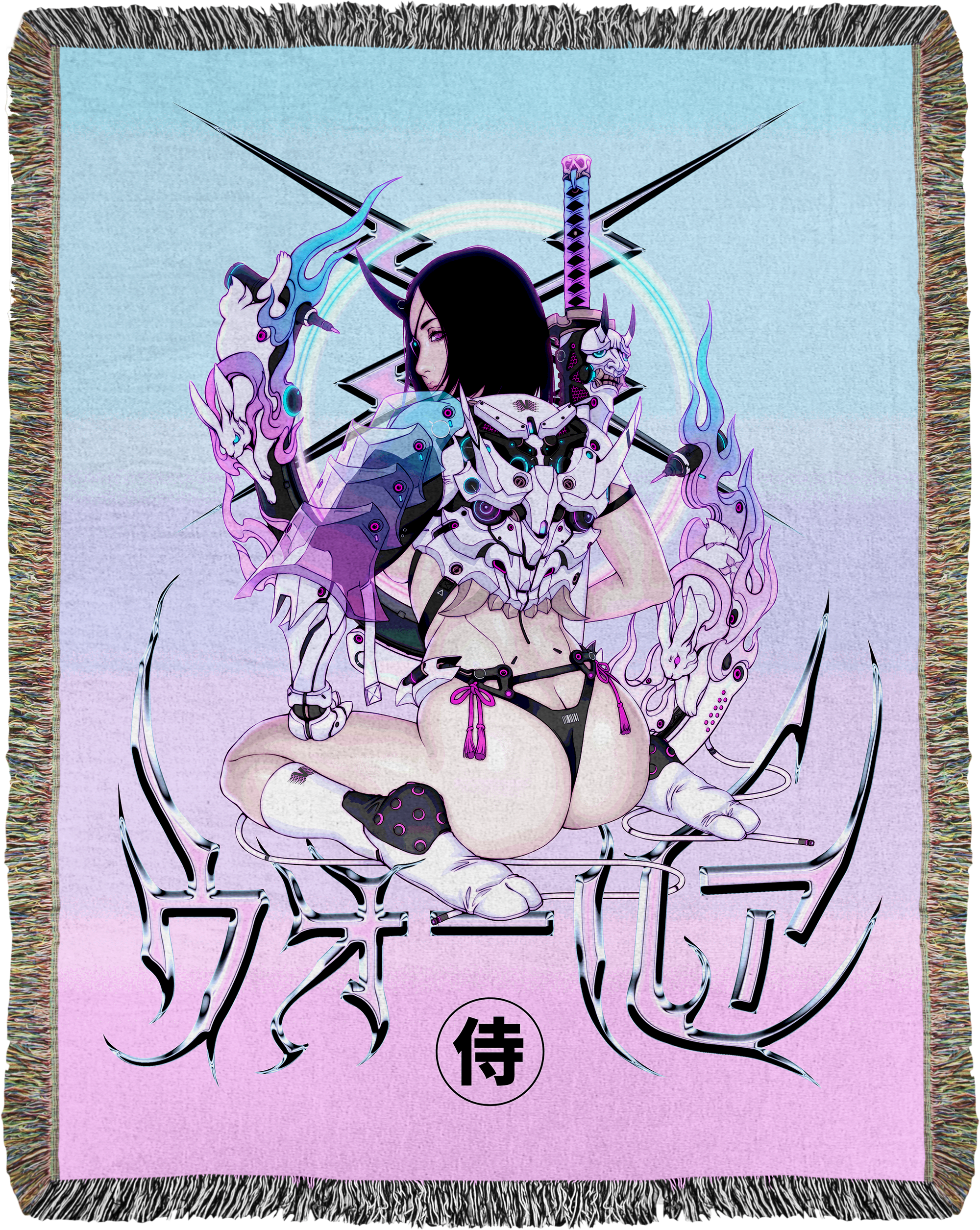 Warrior Princess Woven Blanket