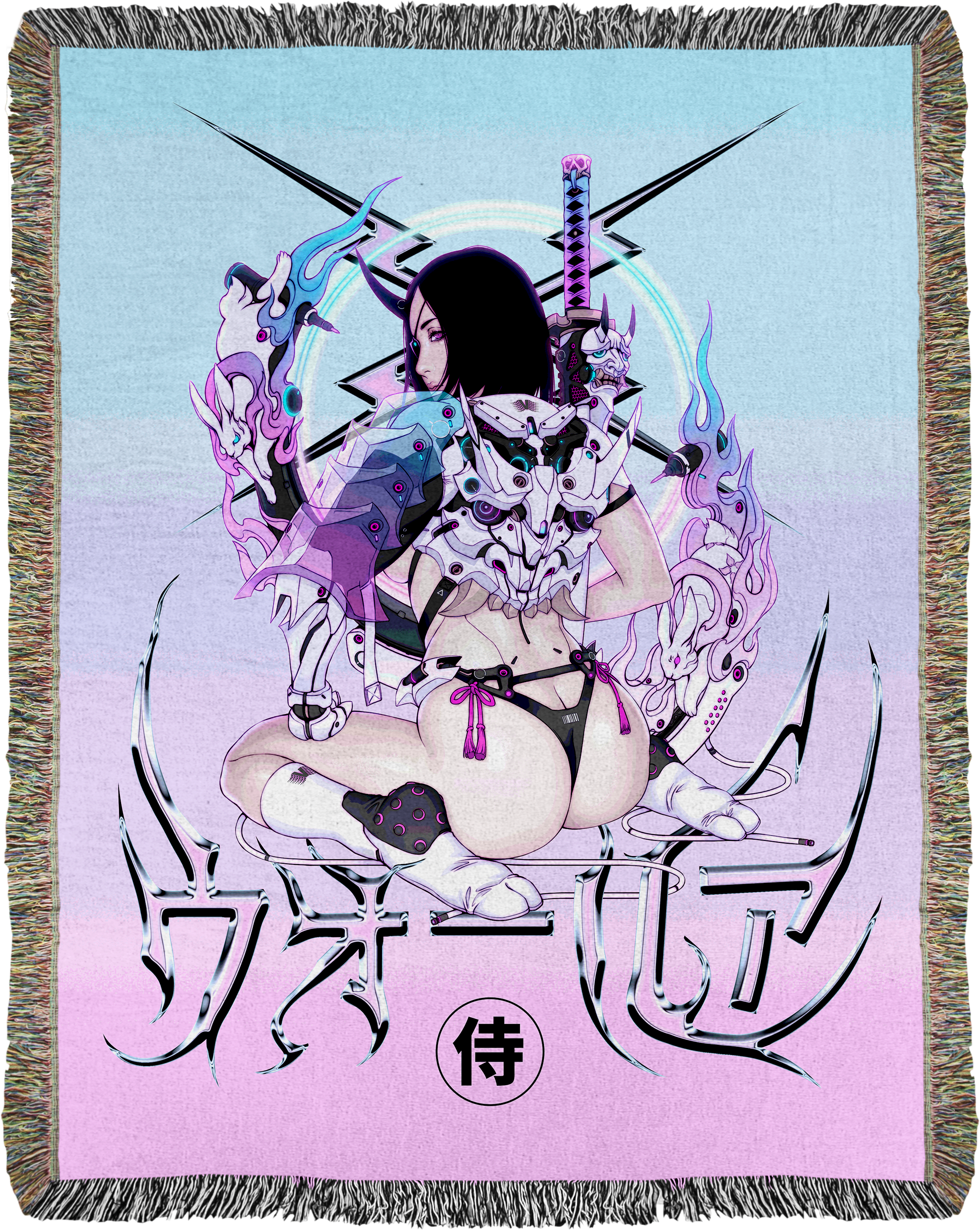 Warrior Princess Woven Blanket