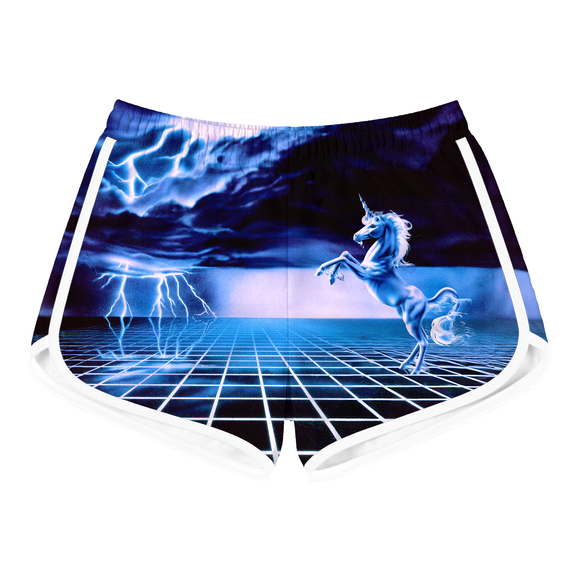 White Lightning Retro Shorts