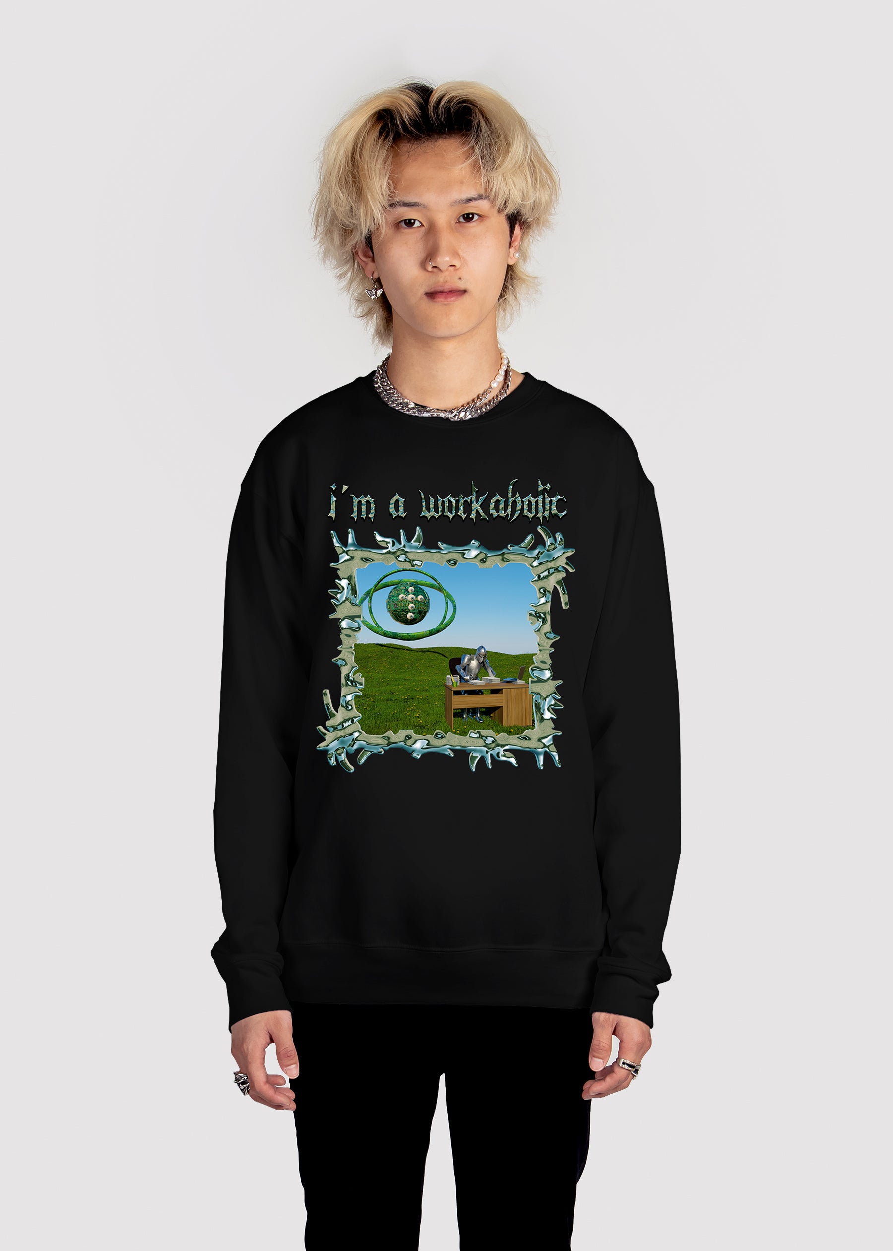 Workaholic Sweatshirt - Workaholic b Sweatshirt Man-mockup.jpg