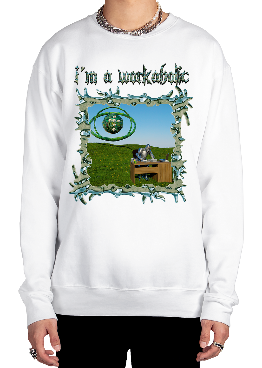 Workaholic Sweatshirt - Workaholic w Sweatshirt Man-product-mockup.png