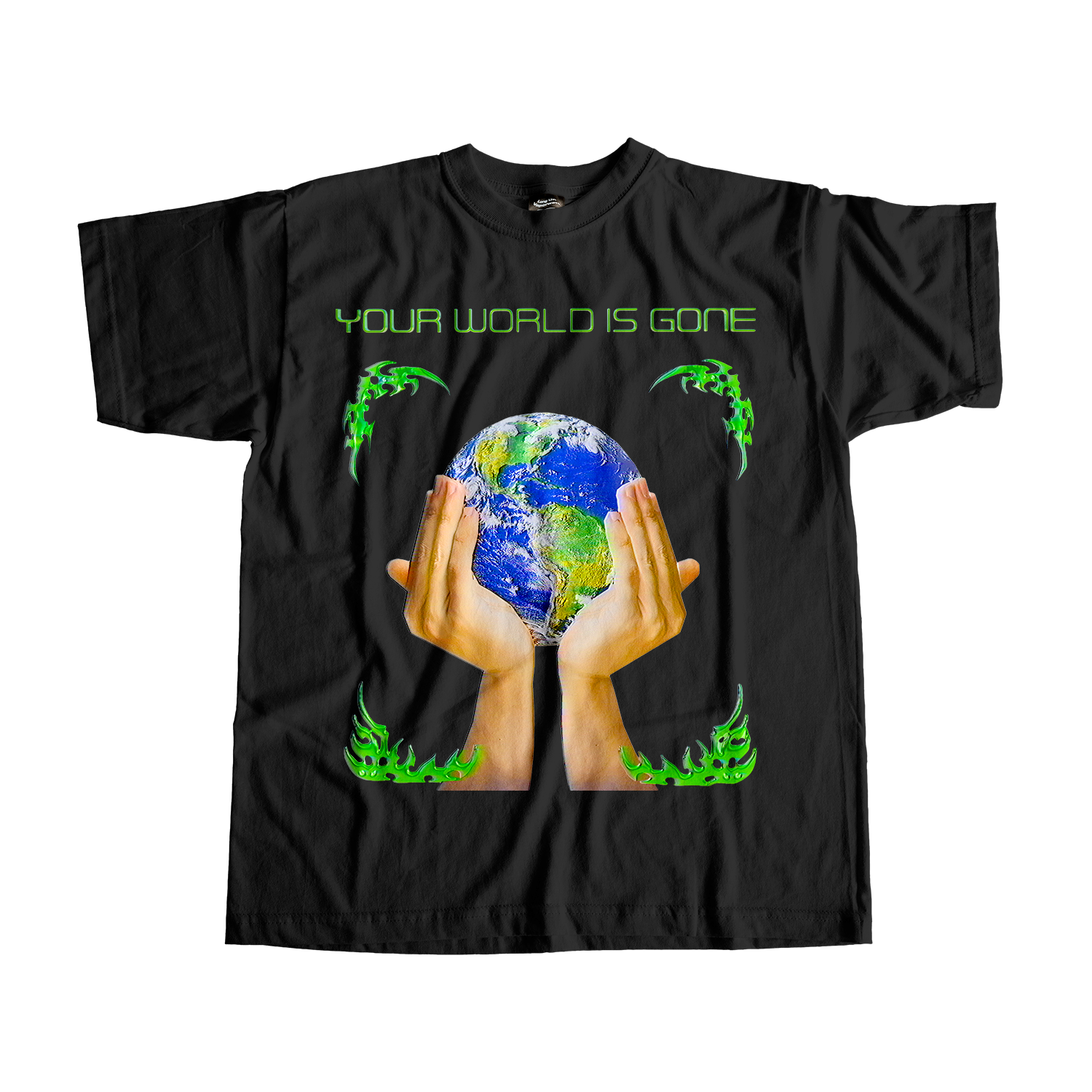 World Is Gone Tee - World Is Gone b TEE MOCKUP 2024 WEB.png